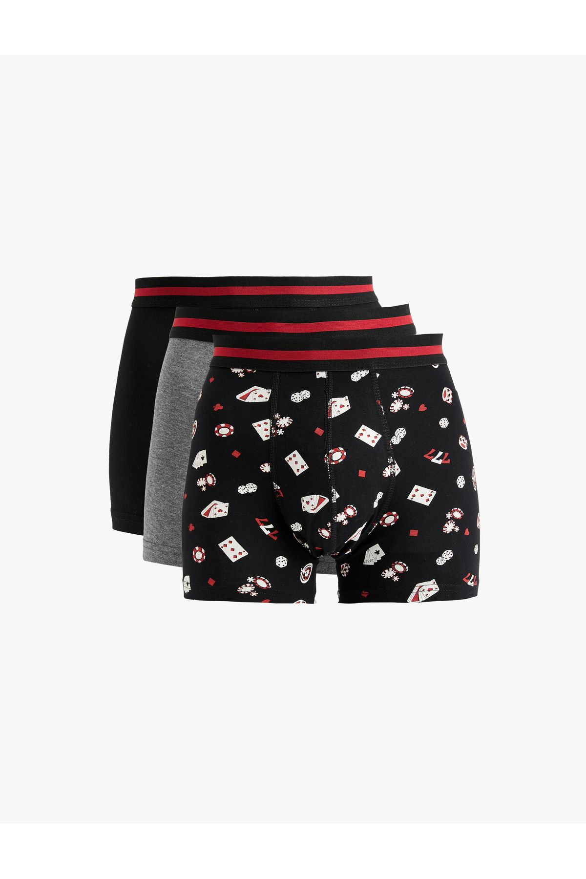 Koton-3 Boxer Set Slogan Printed Multicolored Cotton 1