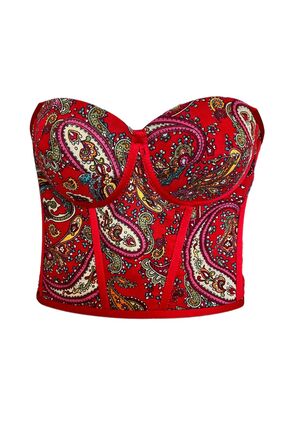 atelierburchu Kadın Pamuklu Astarlı Göğüs Kaplı Tülbent Korse Büstiyer