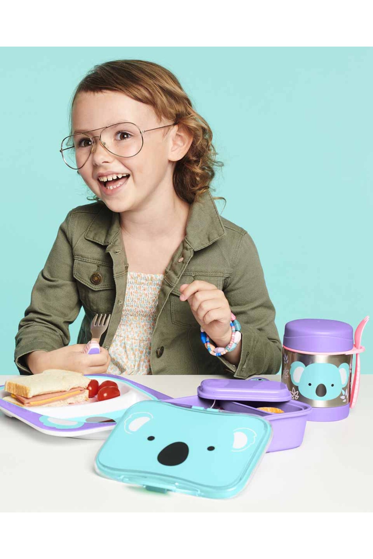 Skip Hop Paslanmaz Çelik Mama Saklama Termosu Seti - Koala fotoğrafı 3 (önizleme)