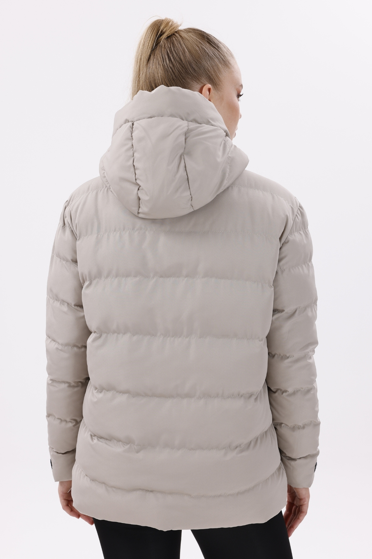 freemen Dámská bunda Puffer - fleece, chlupatá kapuce, voděodolná a větru odolná