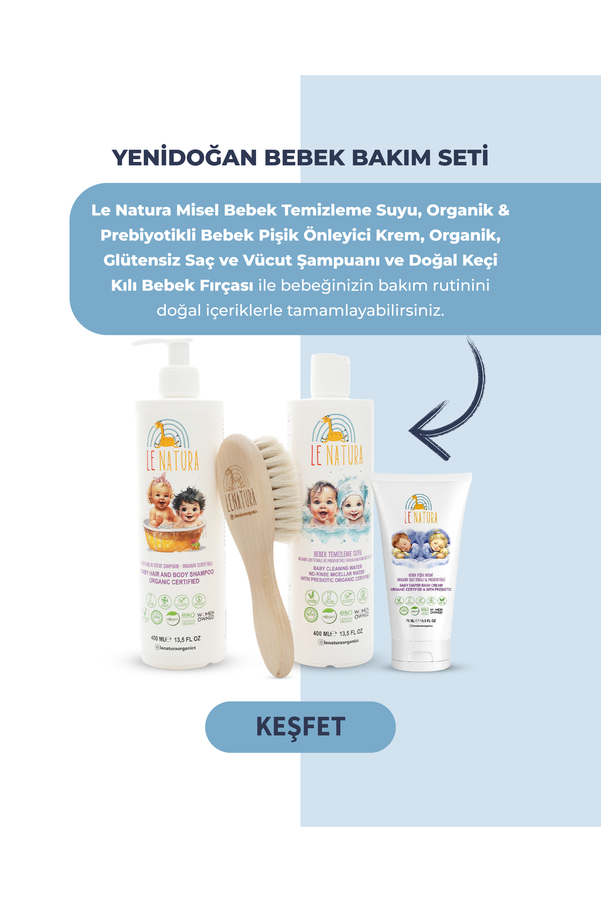 LE NATURA Bebek Pişik Önleyici Krem - 75 ml - Prebiyotikli ve Organik - Anında Yatıştırma ve Hızlı Onarım fotoğrafı 7 (önizleme)