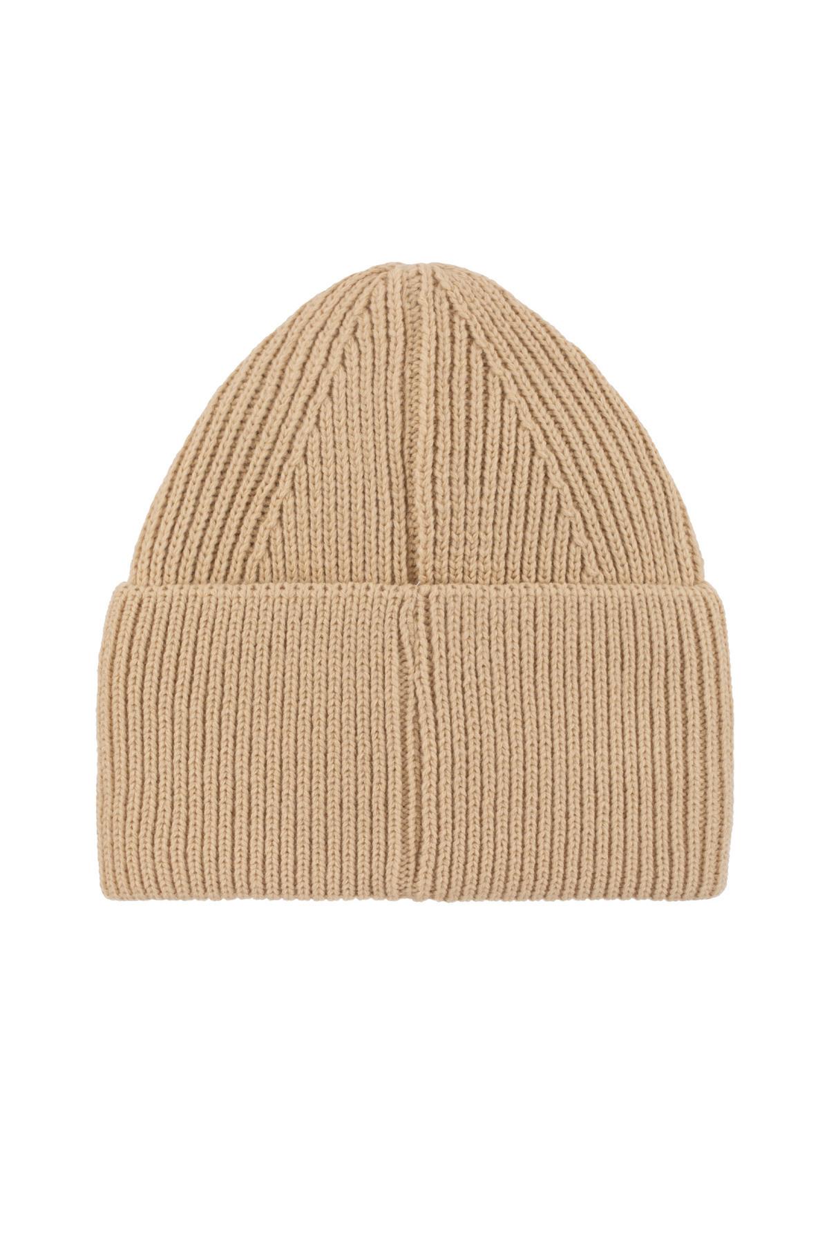 Nordbron-Stretchy and Soft Cream Unisex Knitwear - Double Layer, Patterned Beret Model 4