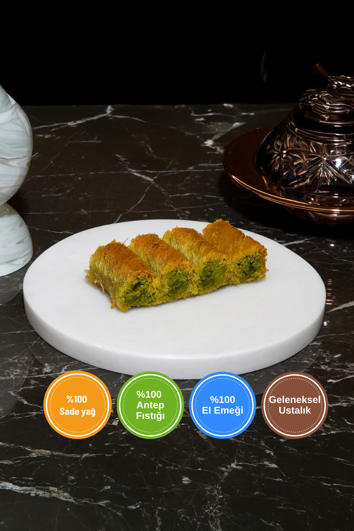 Koçak Baklava Burmalı Kadayıf 3 Kg'lık Tepsi ( Fiyata Tepsi Bedeli Dahildir ) (NET:4500 GR)