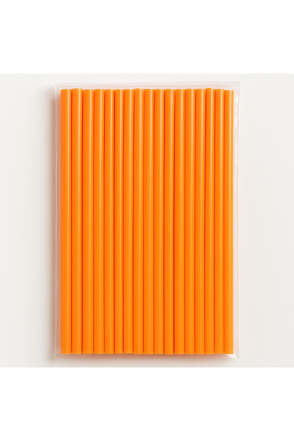 alenked-Frozen Orange Pipette 26 cm / 8mm - 50 Pieces 2