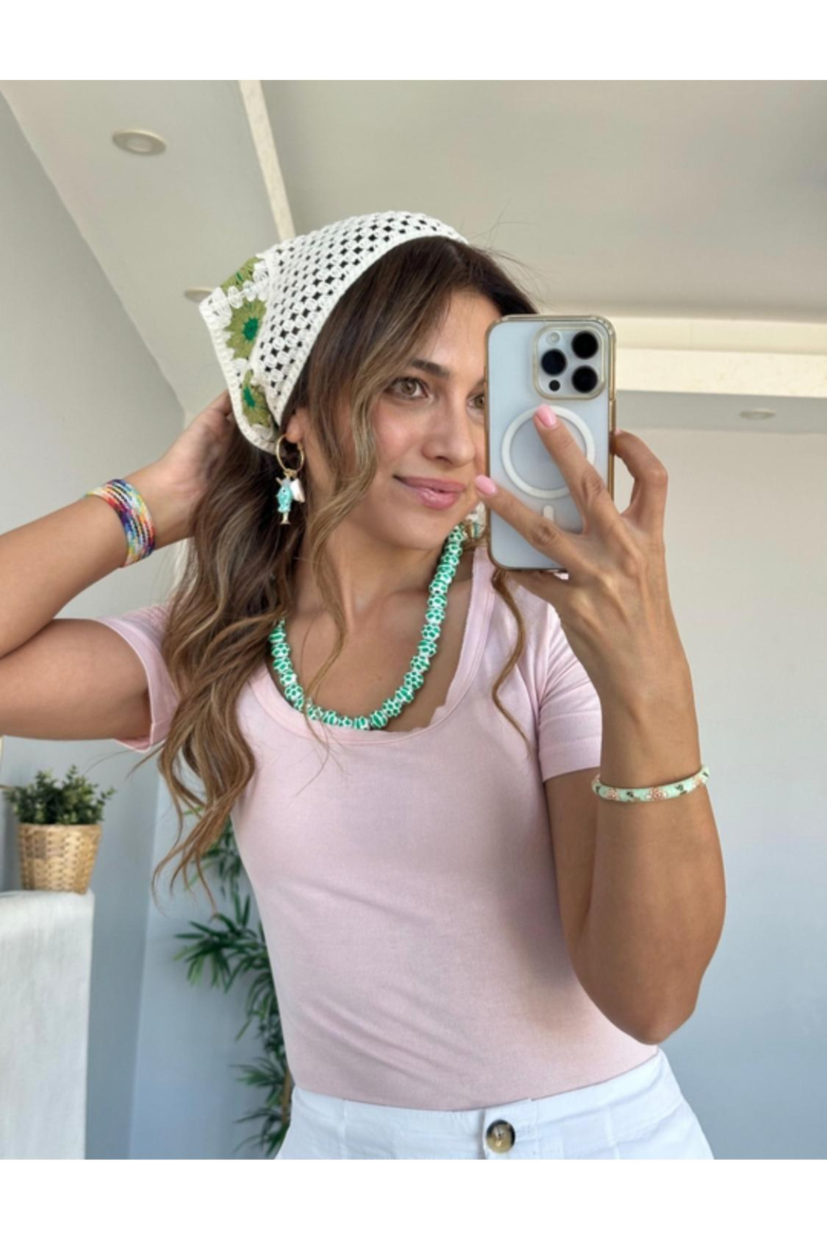 Women's Bandana Triangle Flower Summer Headband - Stylish Headbands - Light Hair Accessories