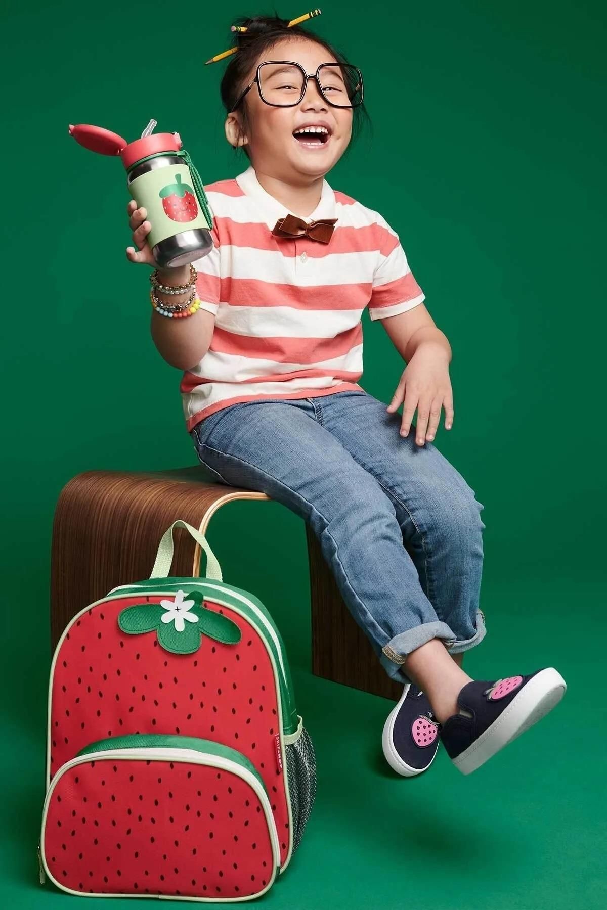 Skip Hop-Strawberry Patterned Zoo Medium Size Backpack 2