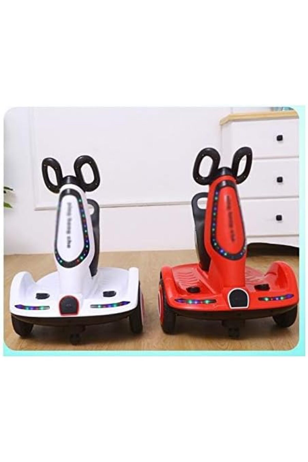 Denx سكوتر التوازن الكهربائي للأطفال بأربع عجلات