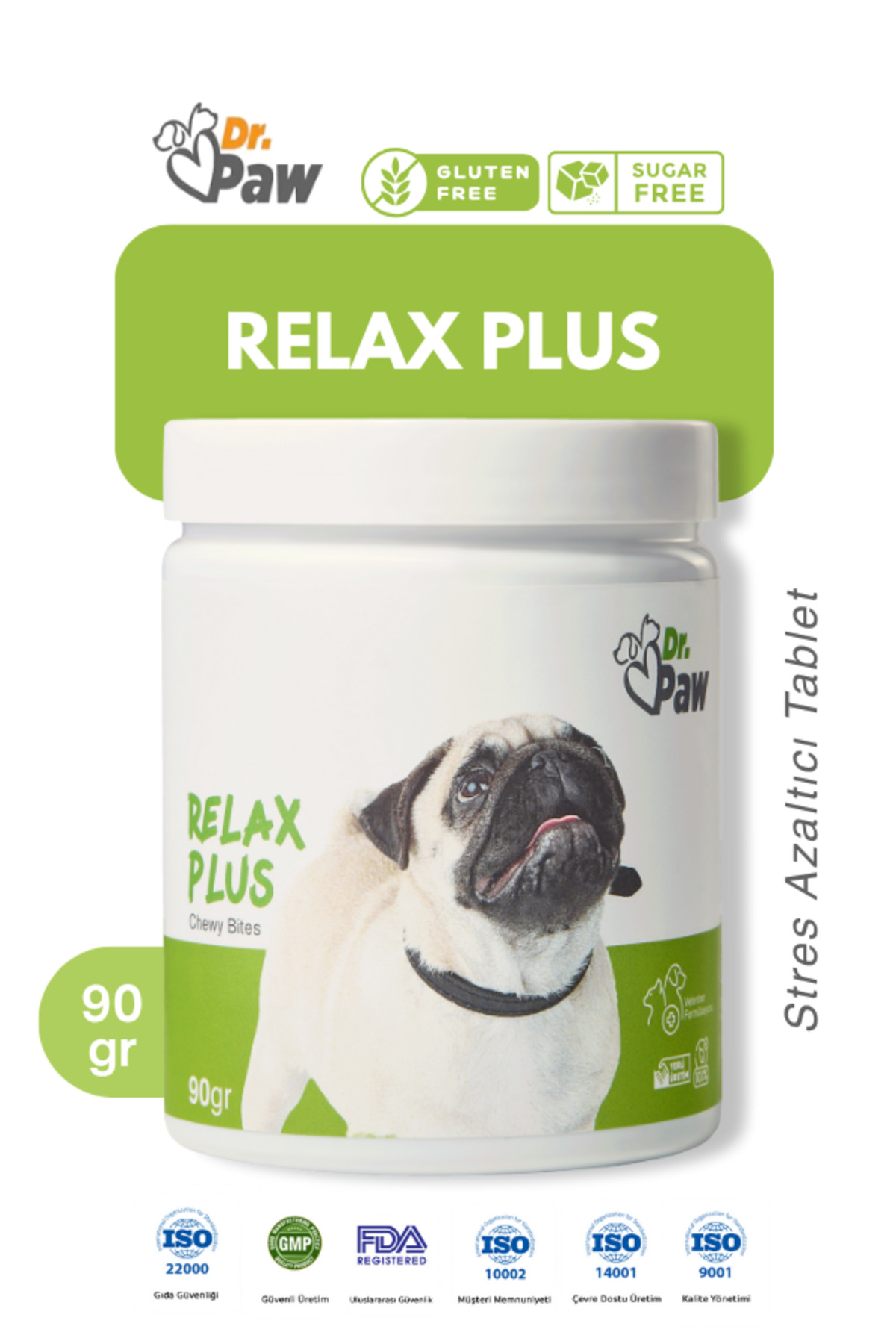 Dr.Paw Relax Plus - Stres Azaltıcı Çiğnenebilir Tablet Glutensiz