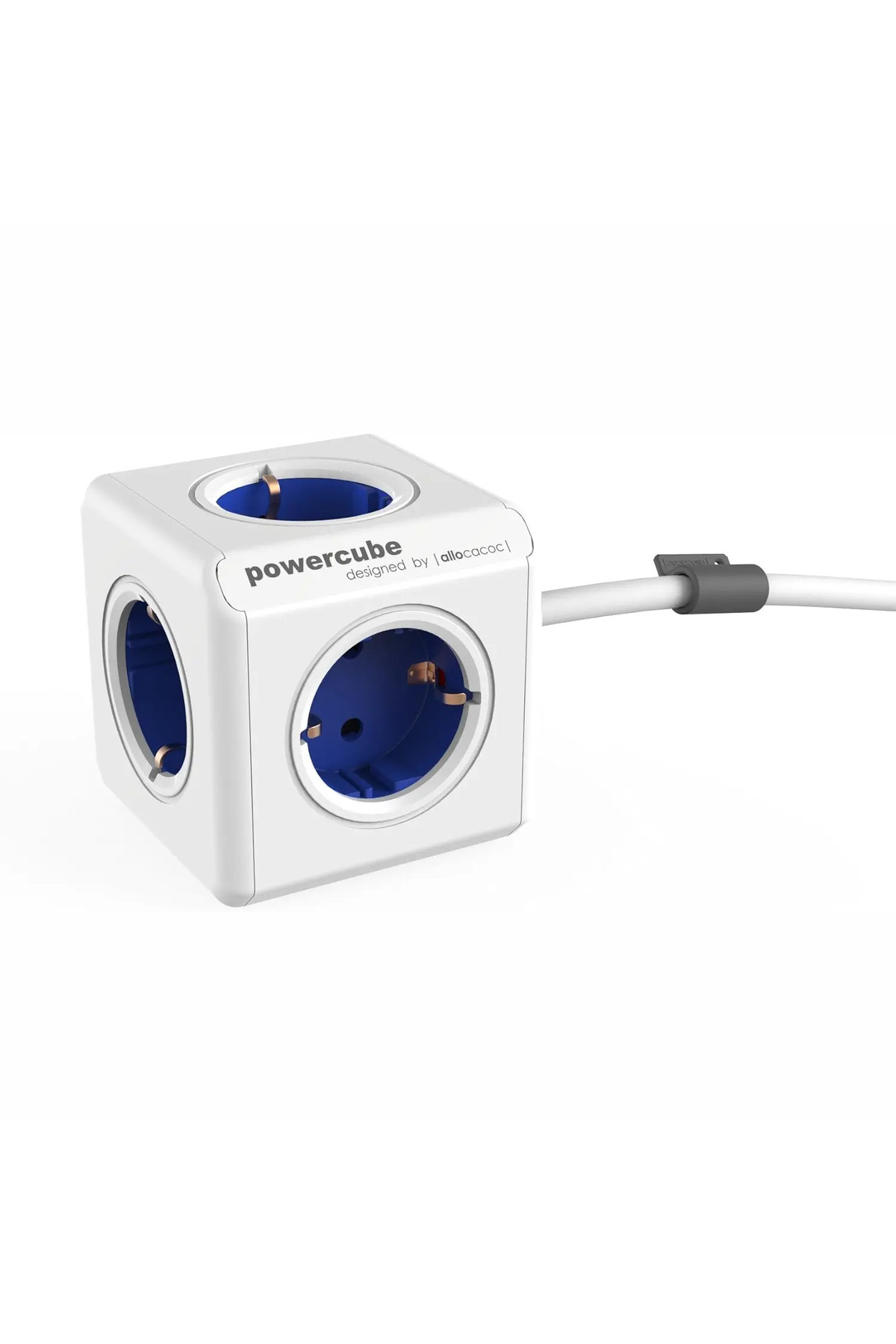 Allocacoc-Prelungitor cubic, Powercube de la Allocacoc, 4 prize, 1,5 m, alb/albastru 1