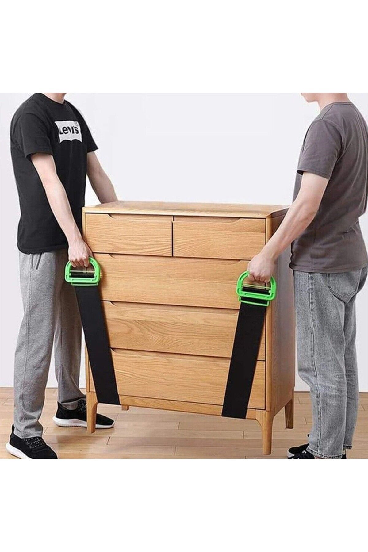 Flippy-Elastic Strap, Flippy, Maximum Length 1.7 m, Support 100 kg, Black/Green 3