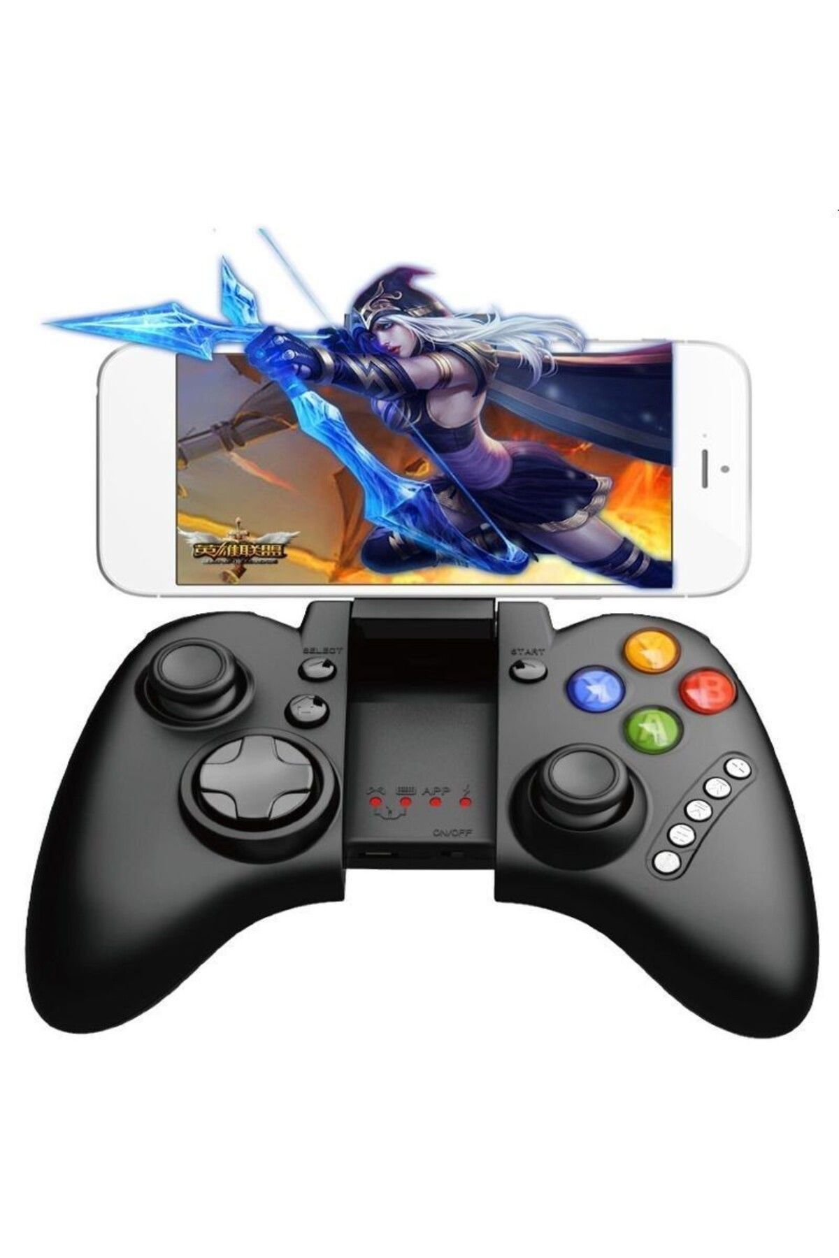 ipega-Bluetooth gamepad, Android, iOS, smartphone stand 3.2-6 inch, multimedia buttons, 2