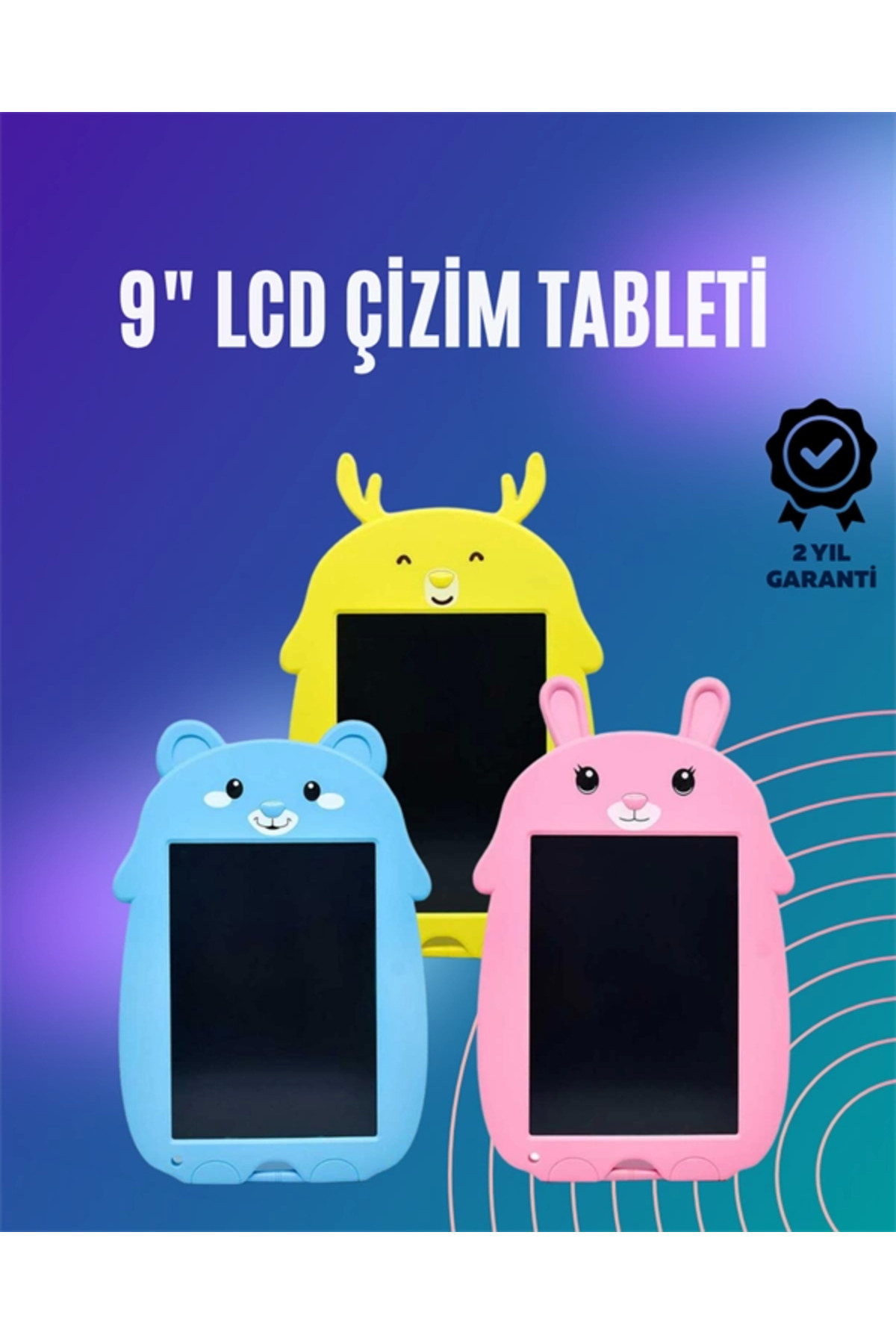VINTESSY Hafif ve Kompakt Tasarımlı Kağıtsız LCD Yazı Tahtası