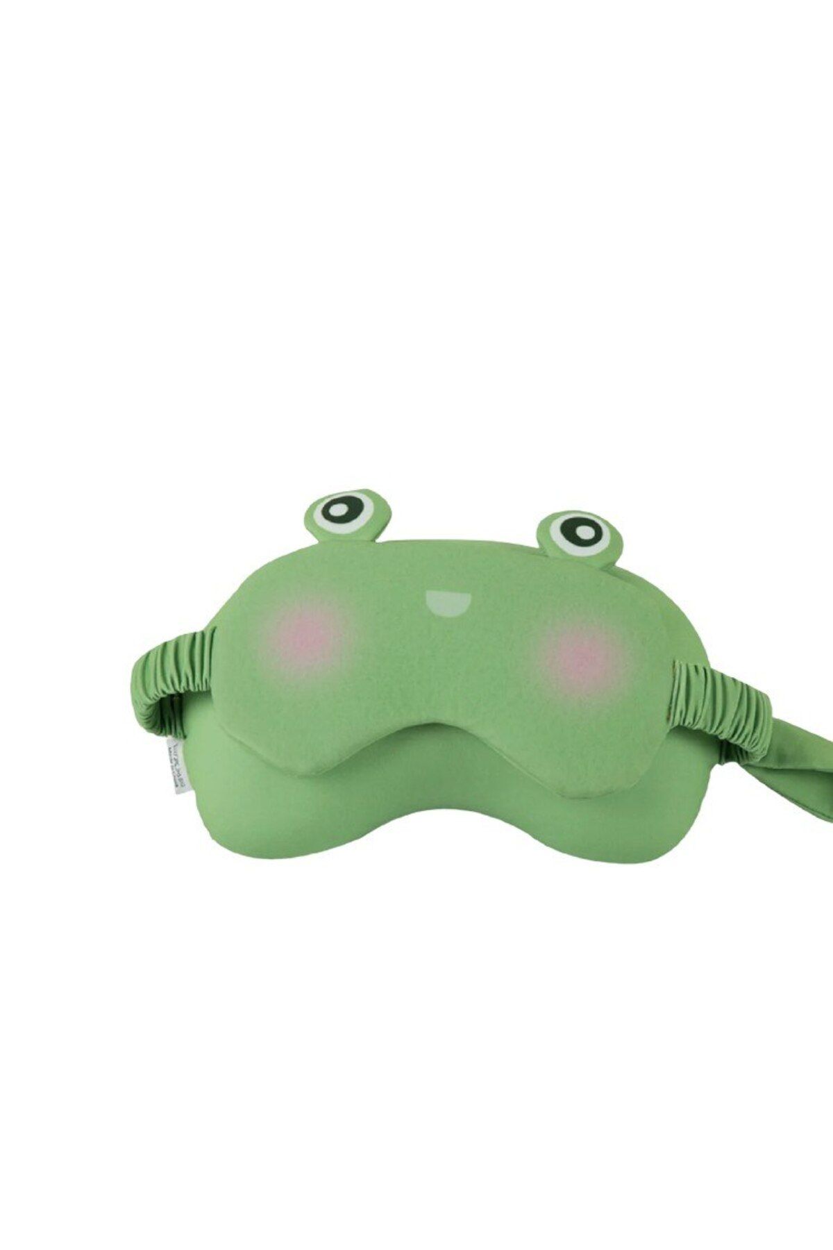 FEN-2-in-1 Sleeping Mask with Headrest, Memory Foam and Cotton, Frog Model, Green 4