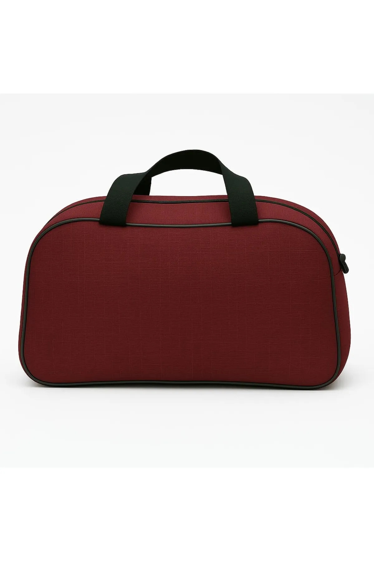 Öntan Çanta  El Ve Omuz Askılı Unisex Seyahat Çantası Spor Çantası Orta Boy Bordo El Valizi - Görsel 2