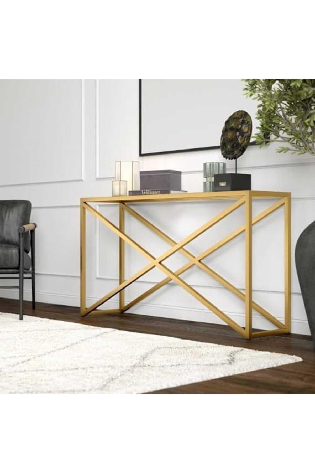 genric-FFD Console Hall Table Sofa Table Side Table For Living room Bedroom Entryway Table End Table wi 5