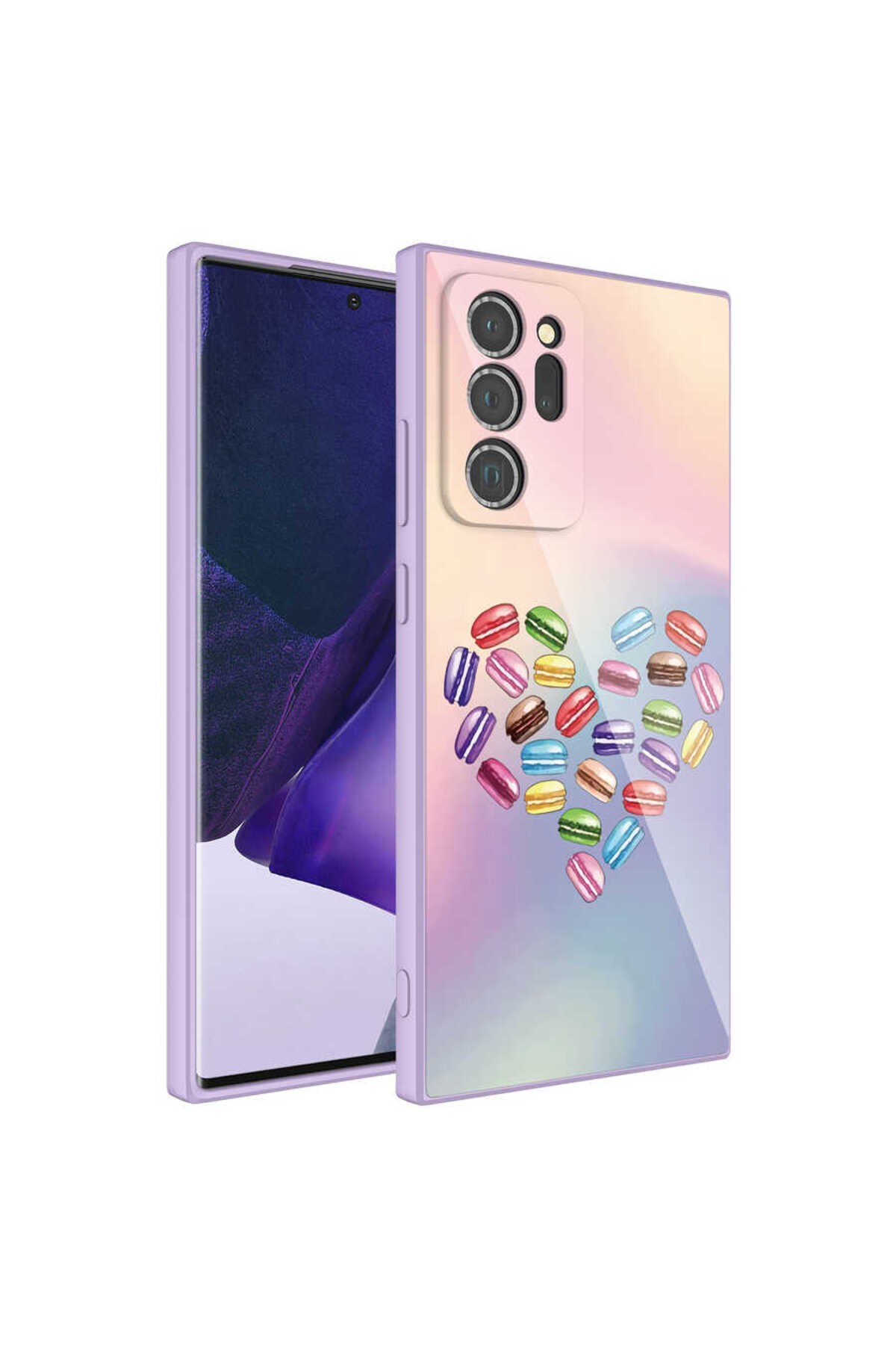 Galaxy Note 20 Ultra Uyumlu Kamera Korumalı Desenli Sert Silikon EFFX Epoksi Kılıf-NO1
