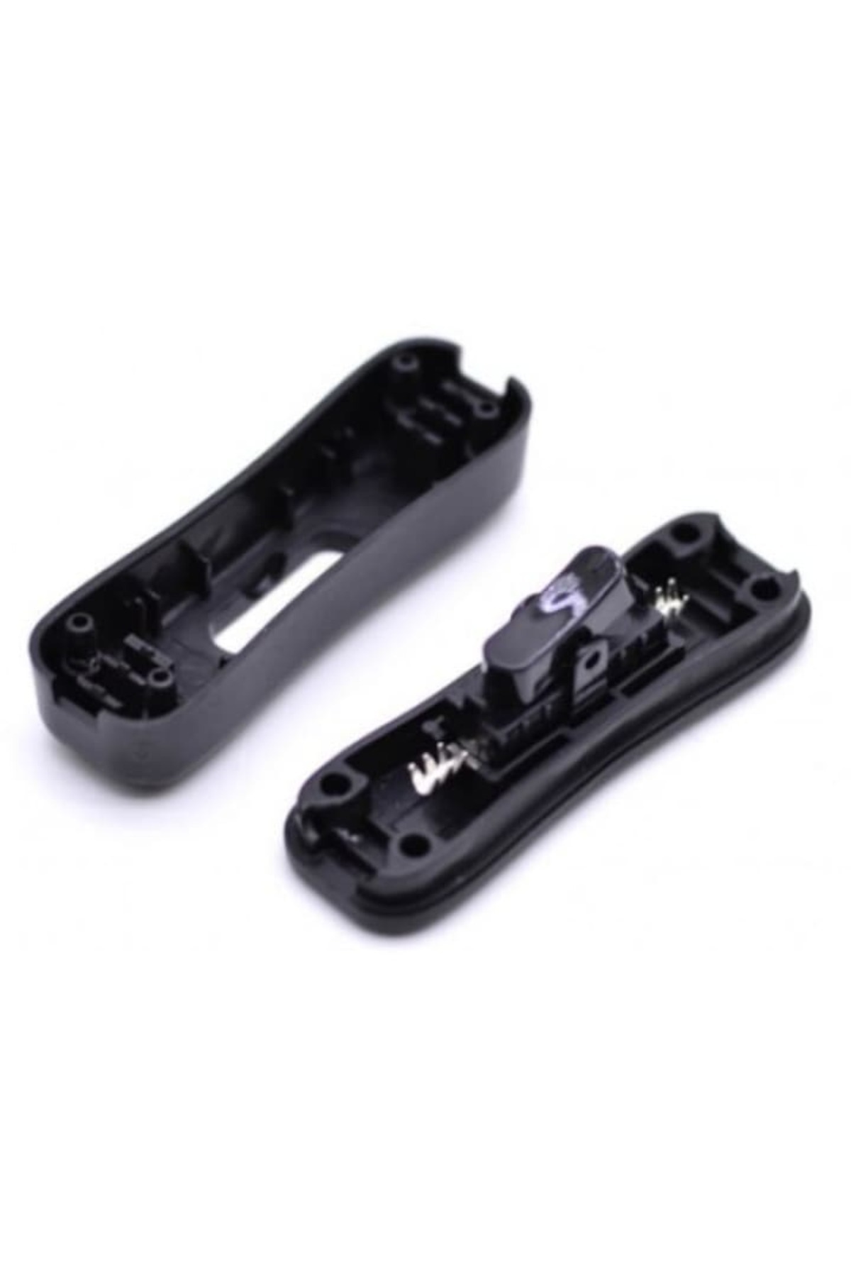 SOHO-Switch with wire mounting via clipping with on/off button 3A-250V, Black 3