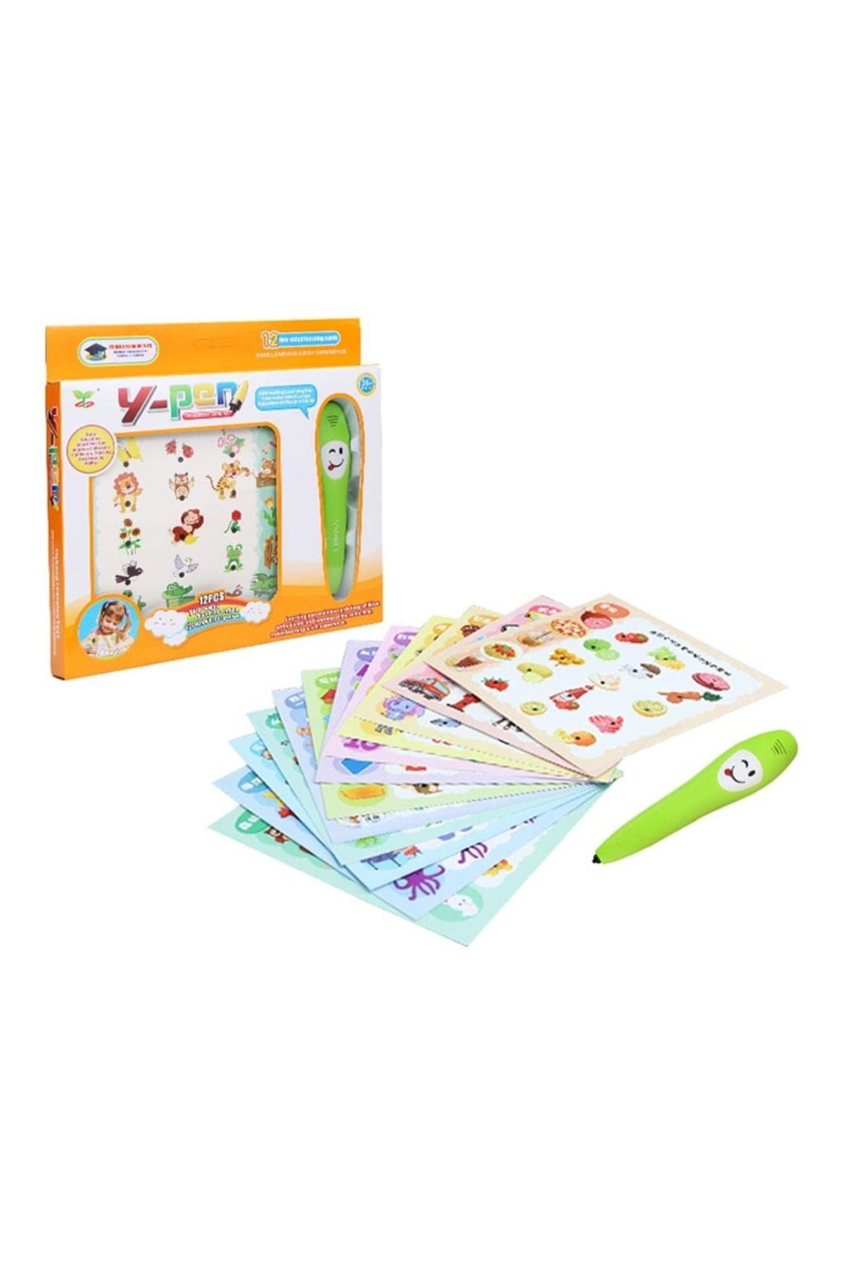 Toybox-قلم تعليم ذكي، بطاقة تعلم صوتية باللغة الإنجليزية، قلم قراءة ذكي، تعلم المنطق، للأطفال 4