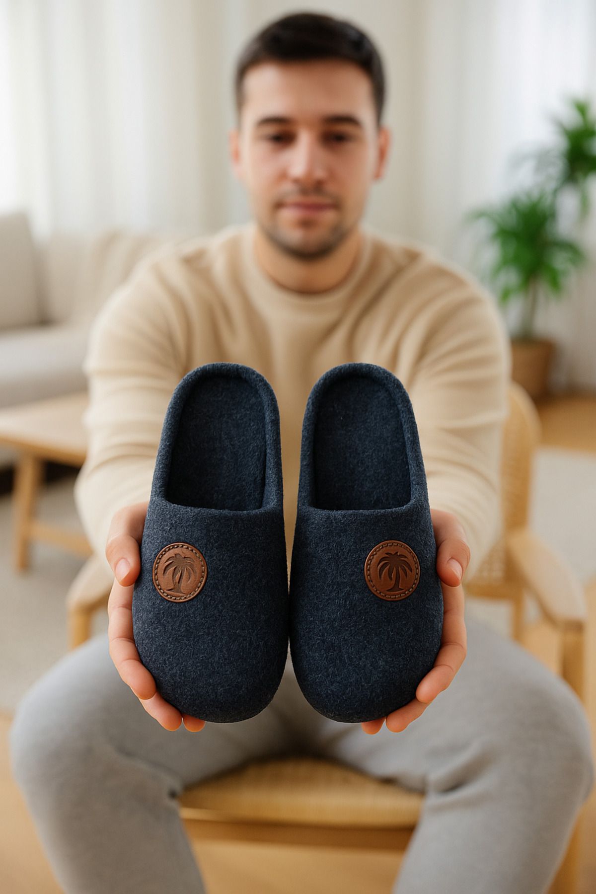 StWenn-Gezer Men's Indoor Slippers Lightweight Comfortable Non-Slip No Sound Sole Guest Dowry Bundle Slippers 1