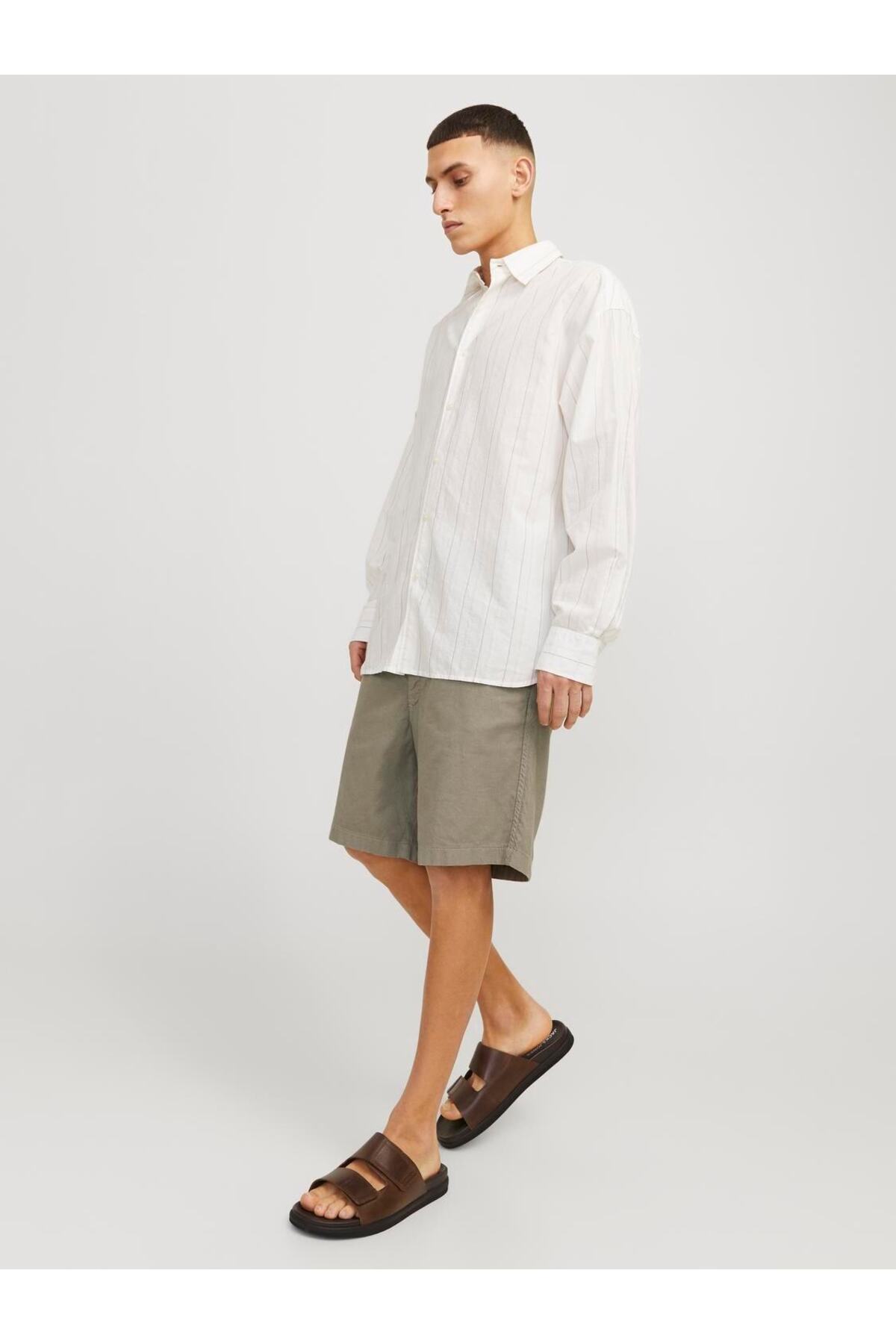 شلوارک مردانه راسته فاق نرمال | جک اند جونز Jack & Jones 12274968 - تصویر 4