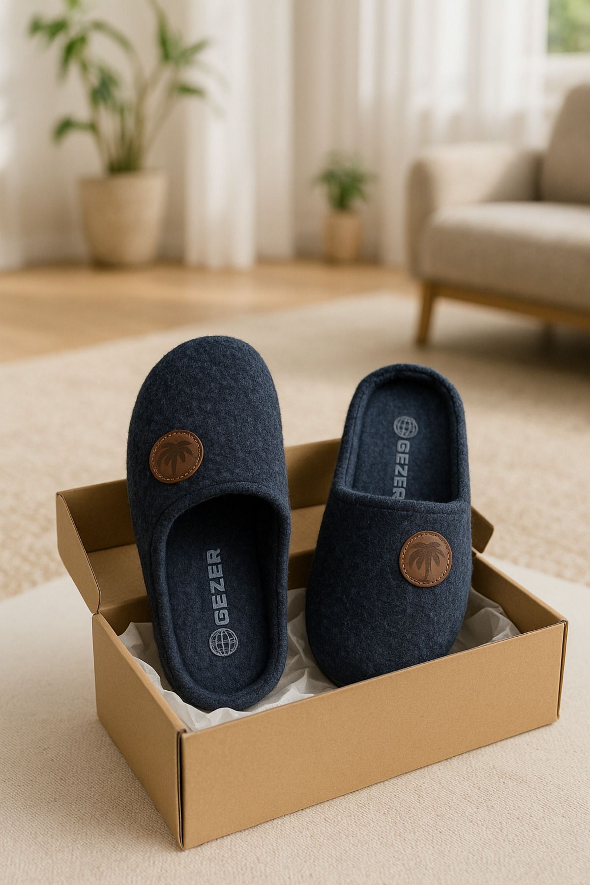 StWenn-Gezer Men's Indoor Slippers Lightweight Comfortable Non-Slip No Sound Sole Guest Dowry Bundle Slippers 2