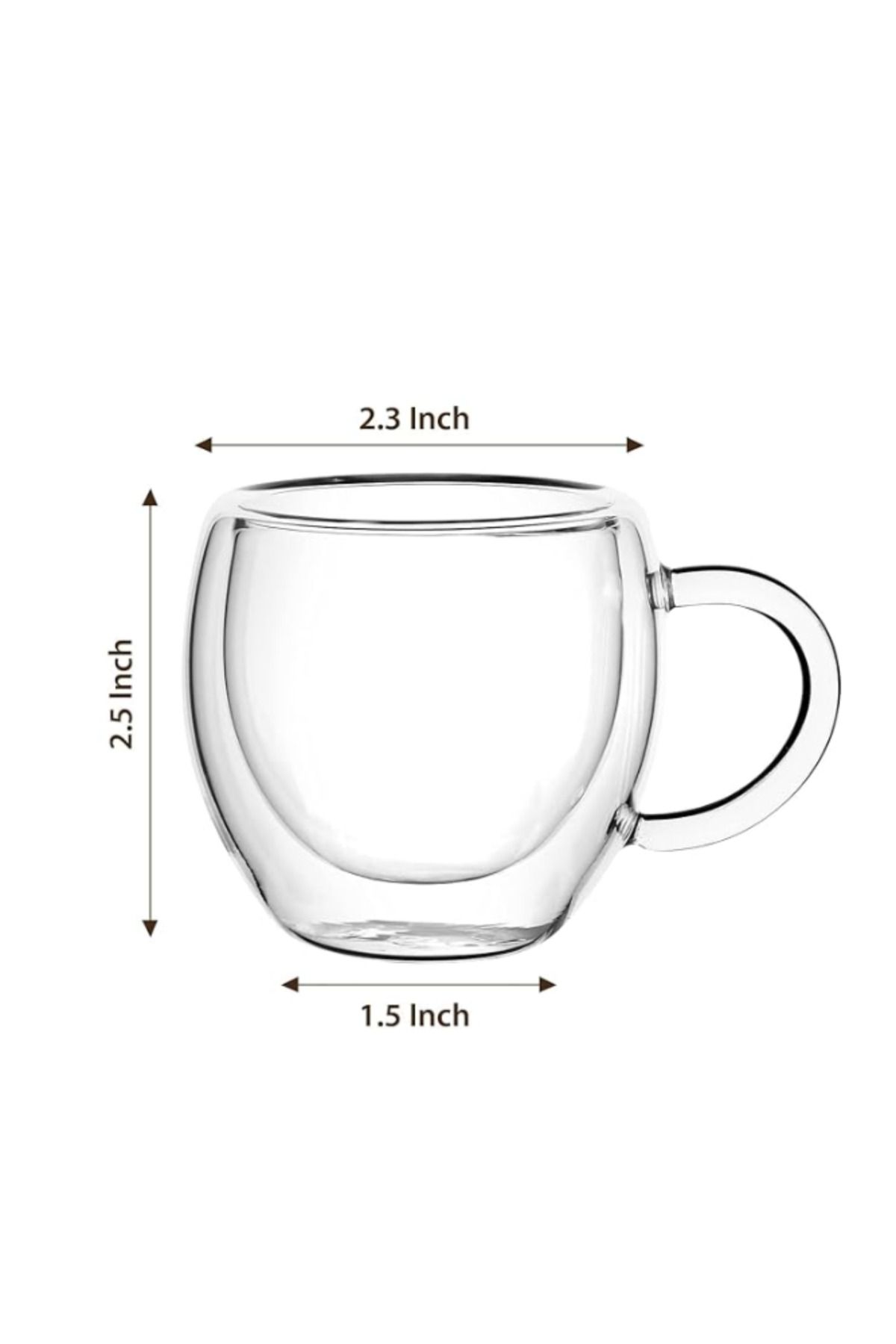 the artful blend-Set of 2 Double Wall Glass Coffee Mugs with Handles – 250ml – Ideal for Coffee, Latte, Cappuccin 4