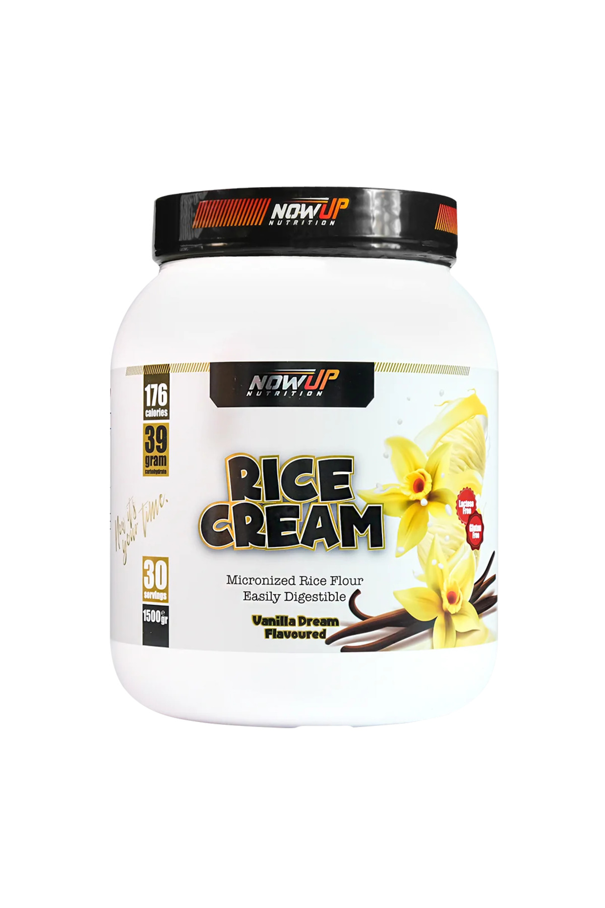NOWUP NUTRITION Rice Cream - Vanilla Dream: Vanilya Aromalı Pirinç