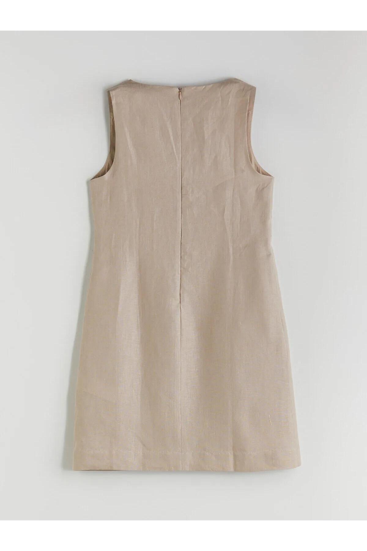 LC Waikiki-Rochie mini LCW Vision cu decolteu în V 100% in (S5) 7