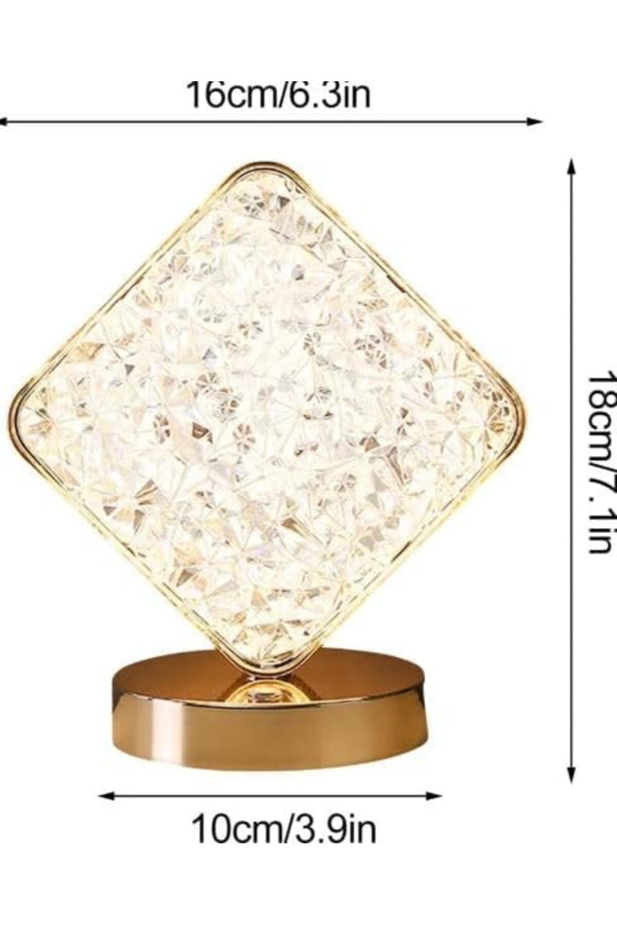 SUKILO-Creative Square Shaped Desk LED Lamp – Unique Moon, Star, or Square Design, Warm White Ligh 3