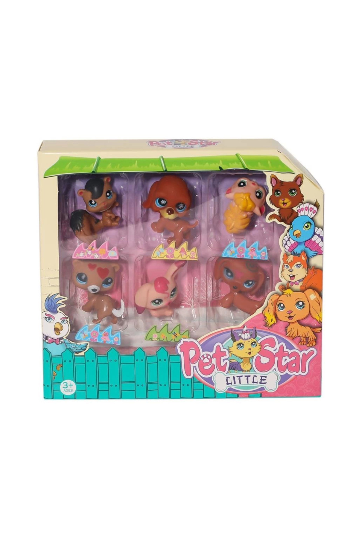 Genel Markalar Bfs Kzl-3046A2 Pet Star 6'Lı Miniş Seti -Kızılkaya Oyuncak