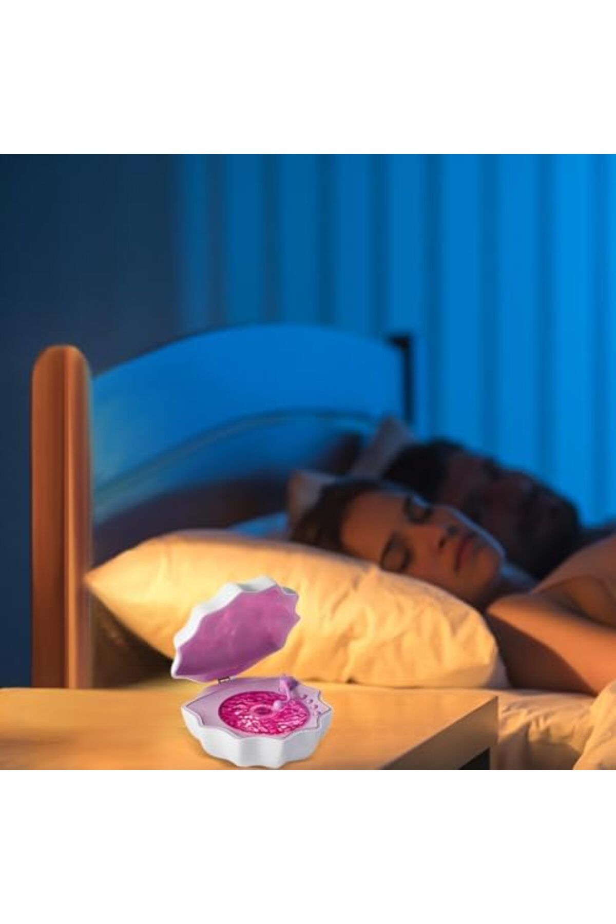 SUKILO-Shell Speaker Waterproof Shower Speaker with Ambient Mood Lamp, Wave Music Player, Adjustable 6