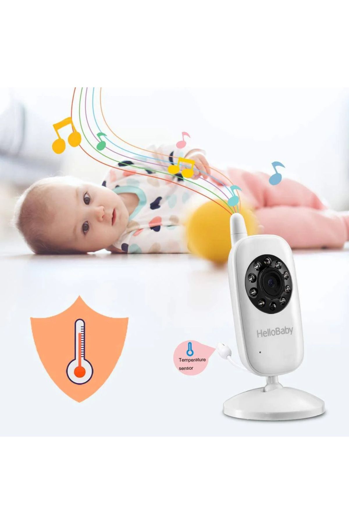Hello Baby-HB32 Wireless Digital Video Camera with Night Vision and Temperature Sensor 4