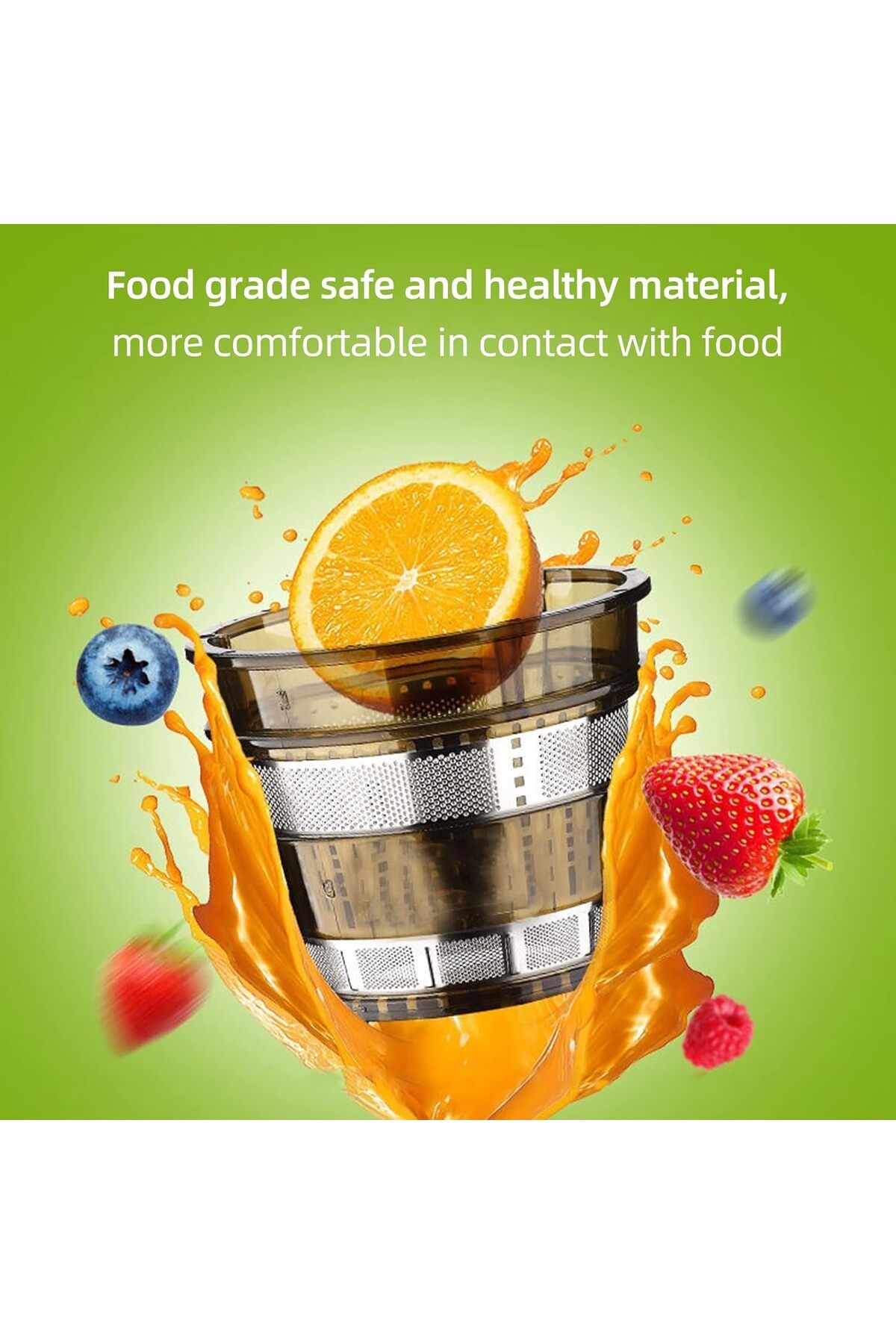 SUKILO-Slow Masticating Juicer, Cold Press Juicer Machines with Quiet Motor, 2-Speed Modes, High Jui 7