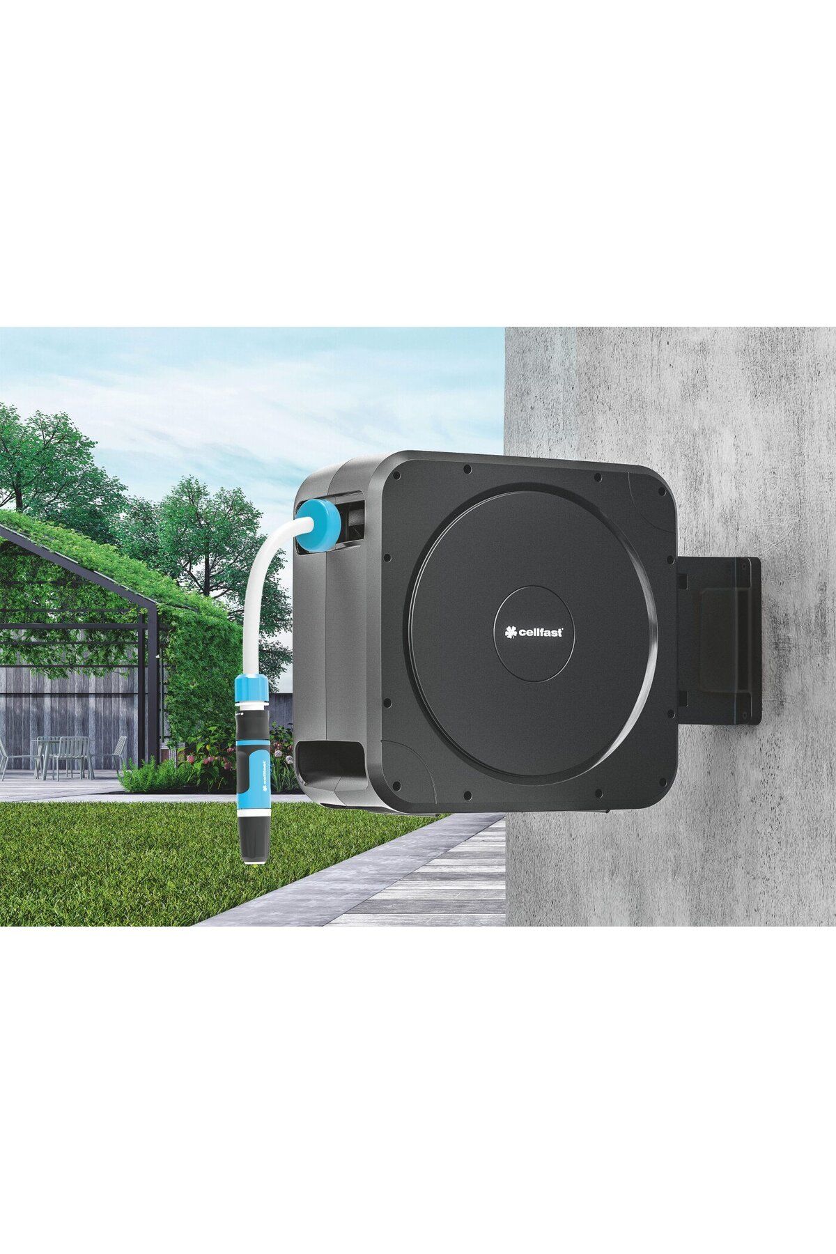 Cellfast-Furtun cu tambur automat ERGO, 20m, 1 2 , accesorii incluse 5