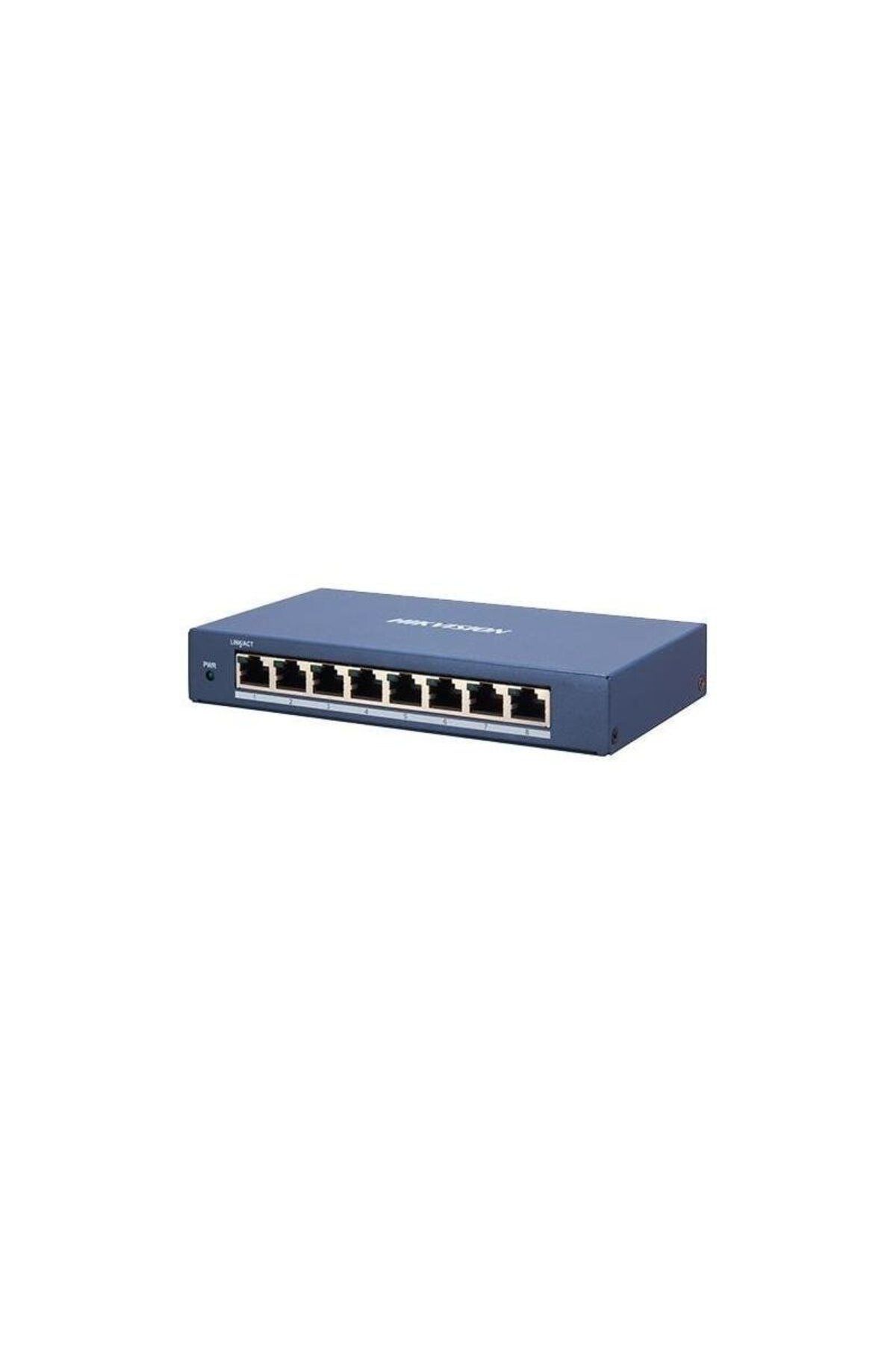 Hikvision-Switch 8 porturi Gigabit DS-3E1508-EI, L2, Smart Managed, 8 × gigabit RJ45 porturi, s 1