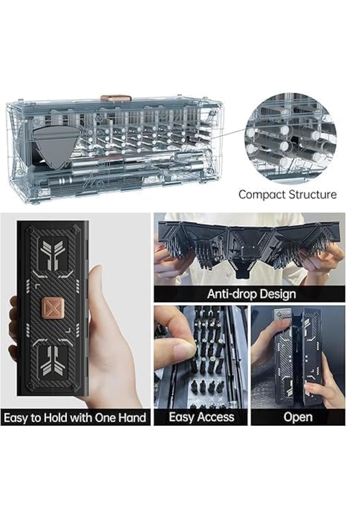 SUKILO-181-in-1 Electric Screwdriver Set – Cordless Mini Driver with 162 CR-V Bits 7