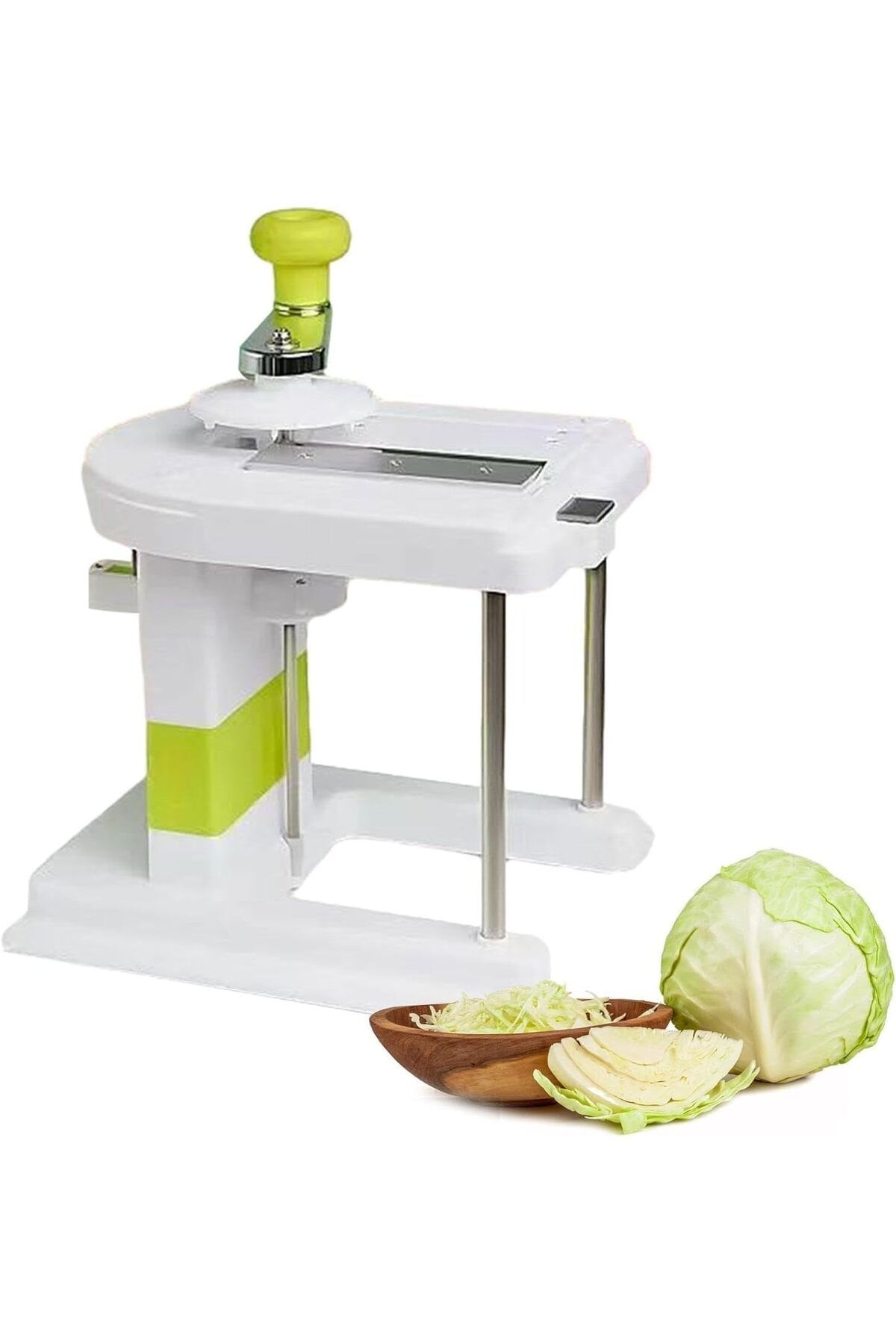 SUKILO-Manual Cabbage Cutter Vegetable Slicer Hand Crank Lettuce Chopper Durable PP Material Non-Sli 2