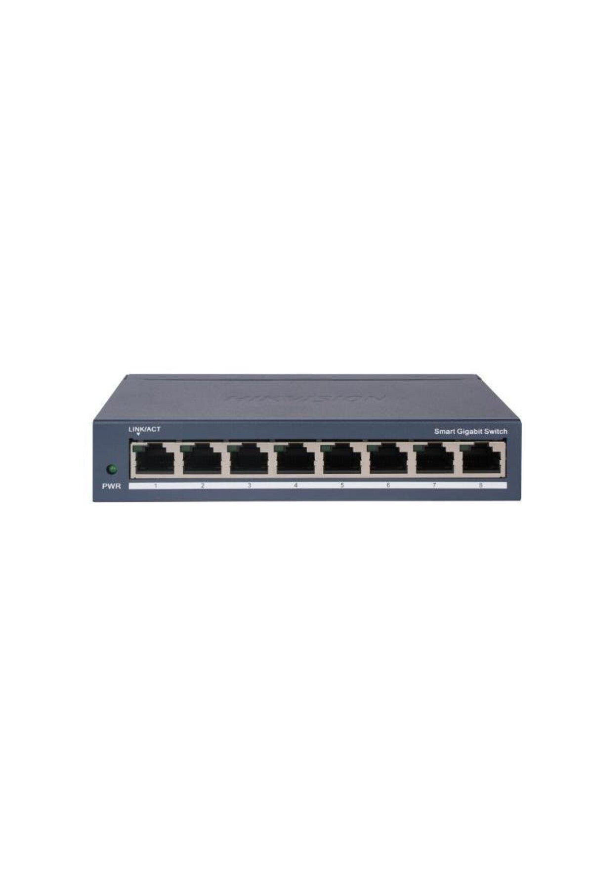 Hikvision-Switch 8 porturi Gigabit DS-3E1508-EI(V2), L2, Smart Managed, 8 ×gigabit RJ45 porturi 1
