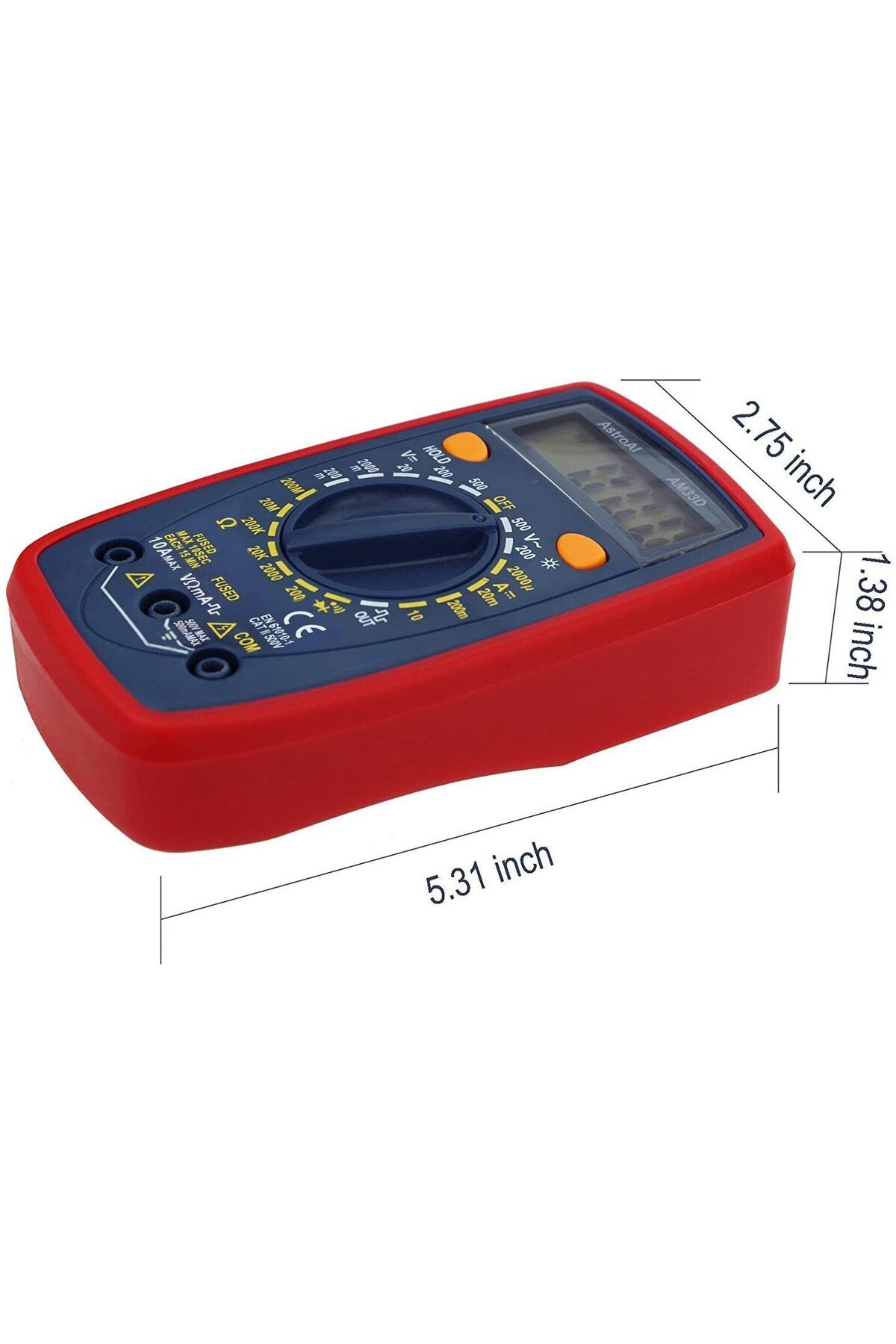 AstroAI-Digital Multimeter AM33D, 2000 Counts, Continuity Measurement 5