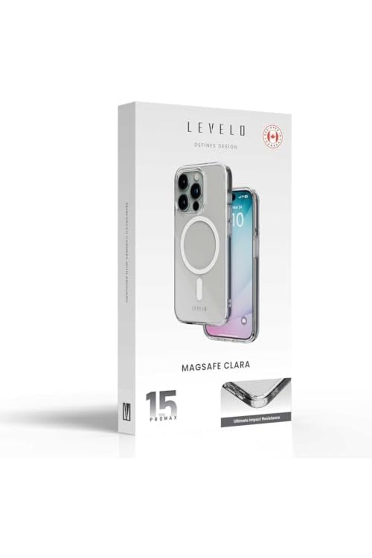 Levelo-جراب شفاف لجهاز iPhone 15 Pro مع MagSafe من Levilio 6
