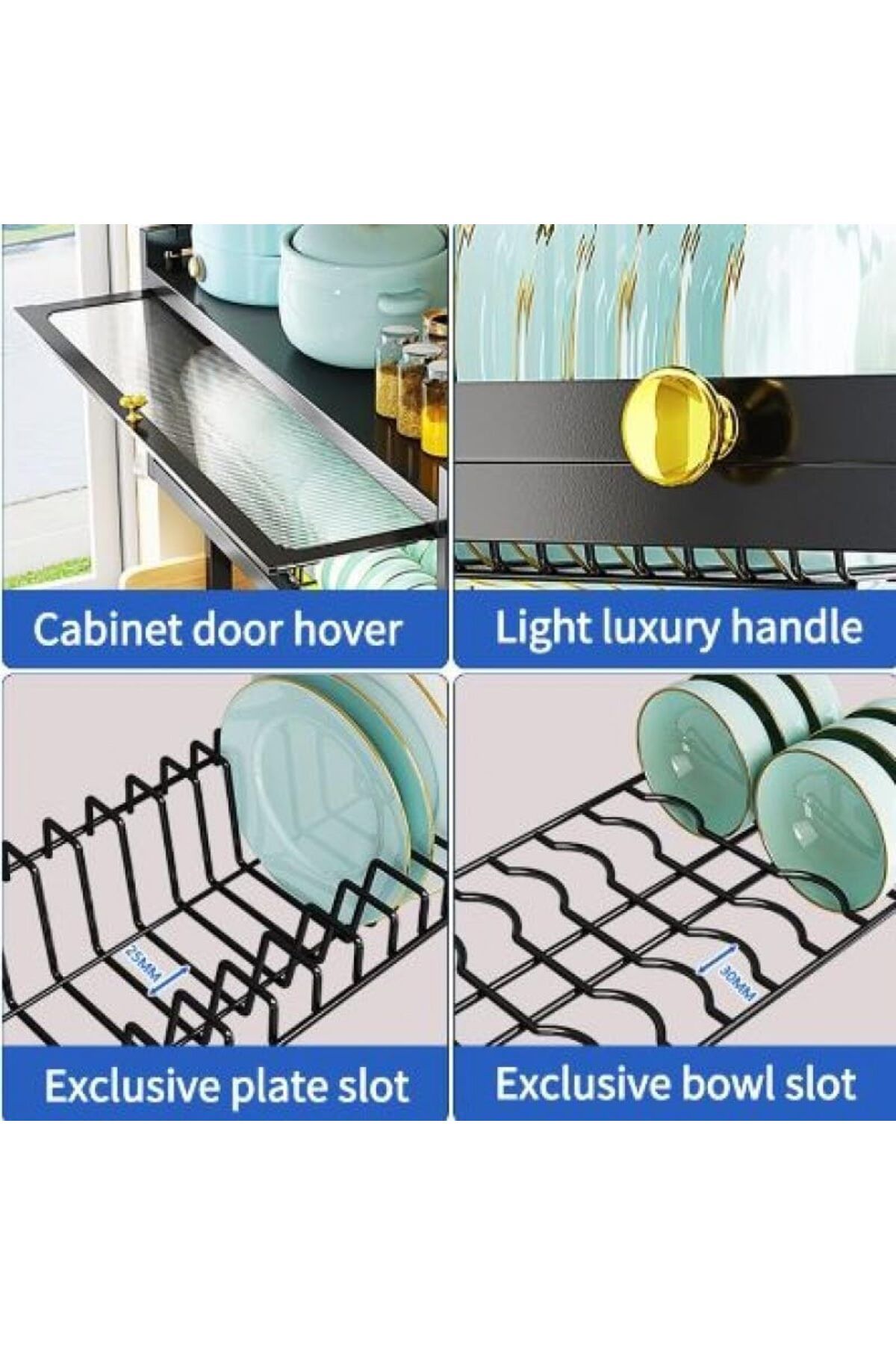 Generic-Over Sink Dish Drying Rack 85 cm with Cabinet 5