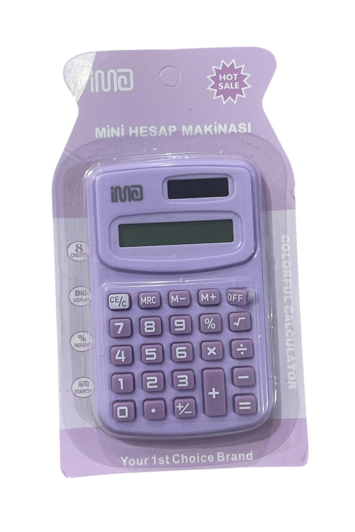 Kenko 8 Haneli Mini Hesap Makinesi Mor Renk