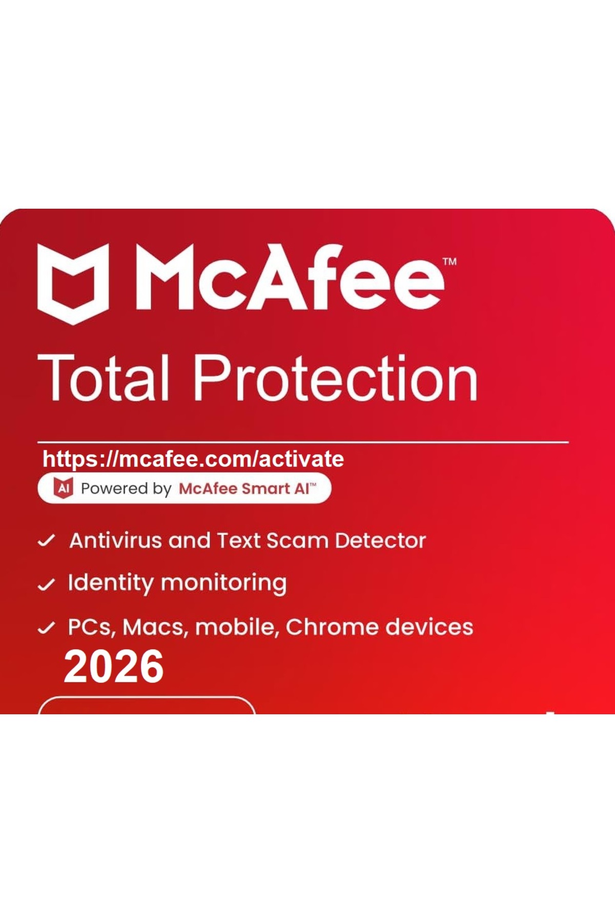 McAFEE Total Protection 2026 1 Cihaz 3 Y L Abonelik Kodu Fiyat 1 Org Zoom 