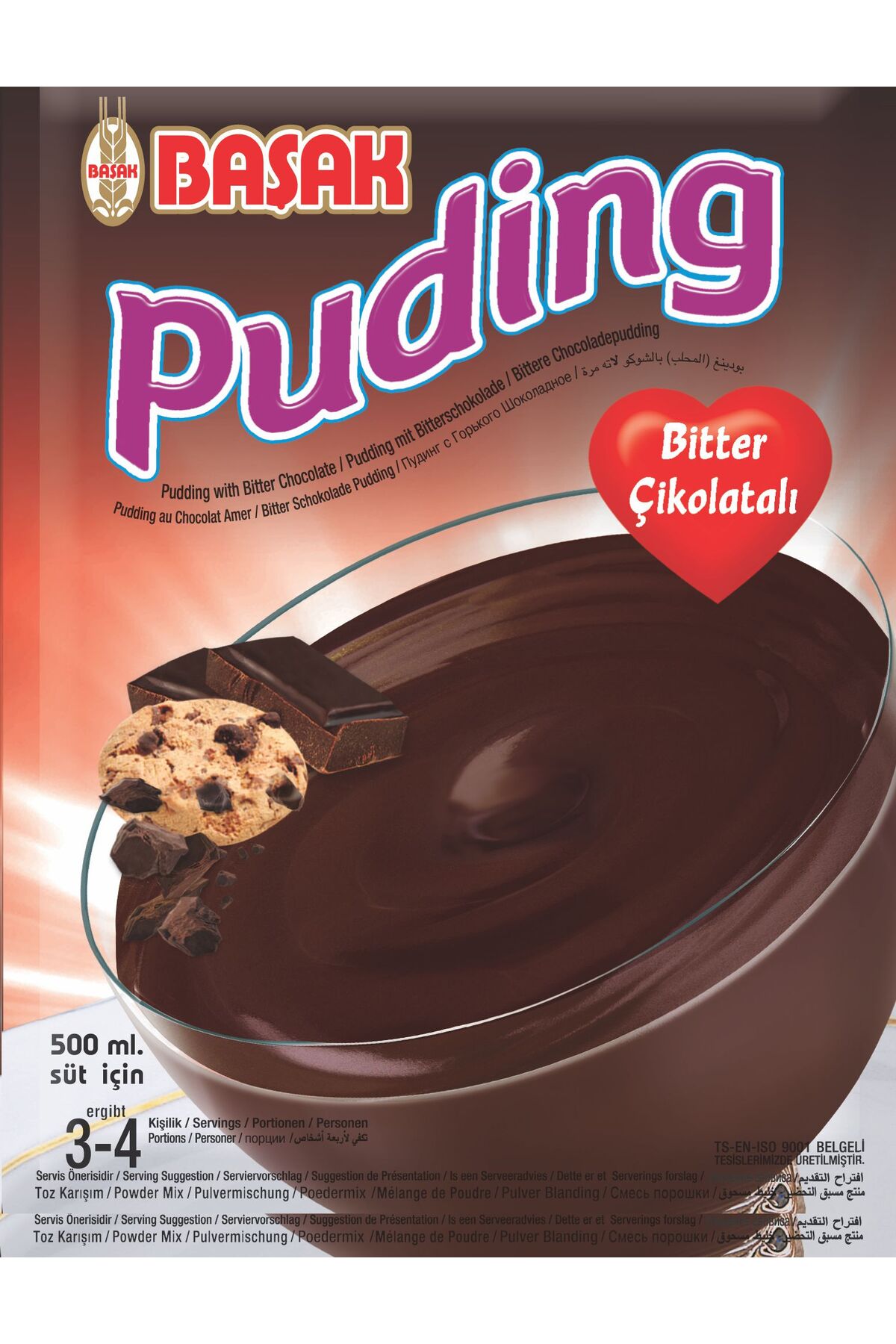 PUDİNG-BİTTER ÇİKOLATALI 105 Gr. X 3 adet