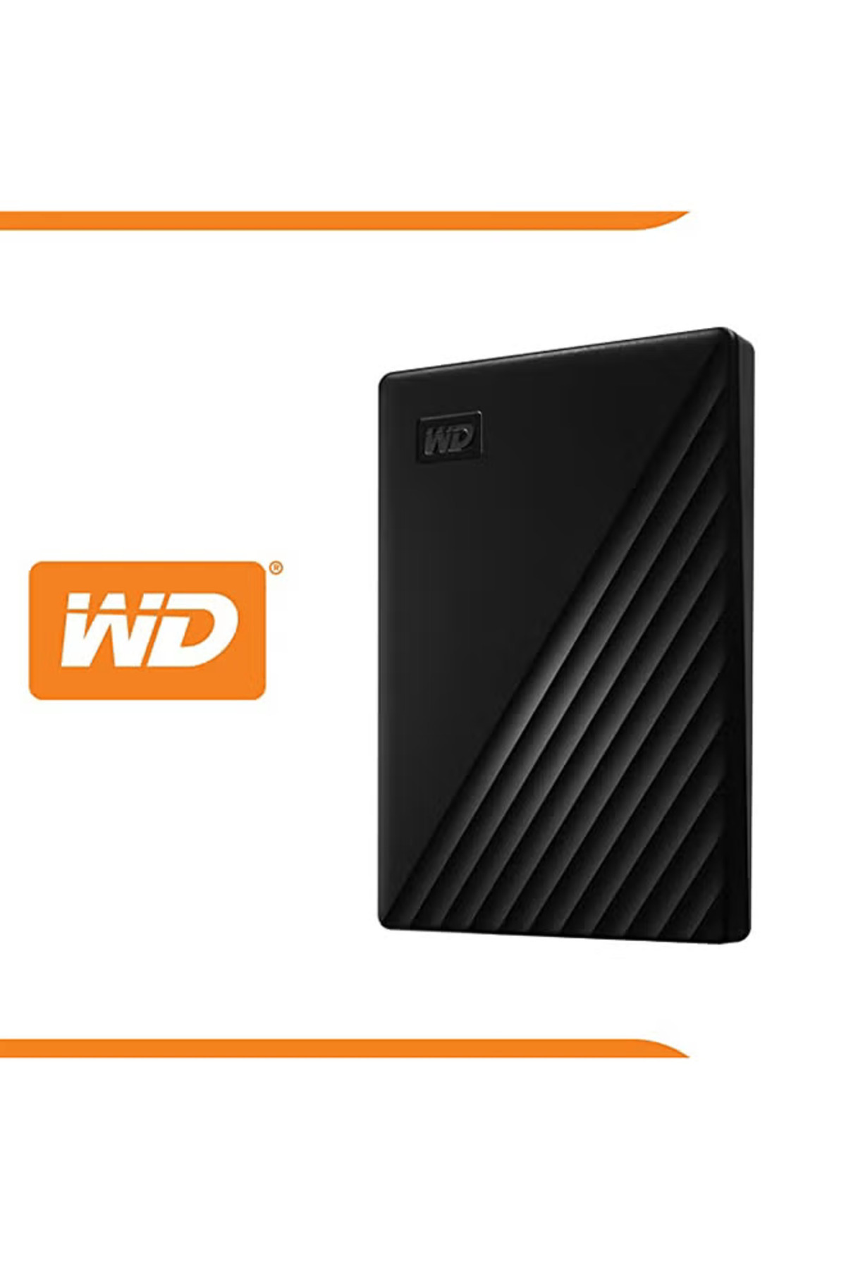 WD-محرك أقراص صلبة خارجي محمول My Passport سعة 2 تيرابايت بمنفذ USB 3.0 - WDBYVG0020BBK سعة 2 تيرابايت 7