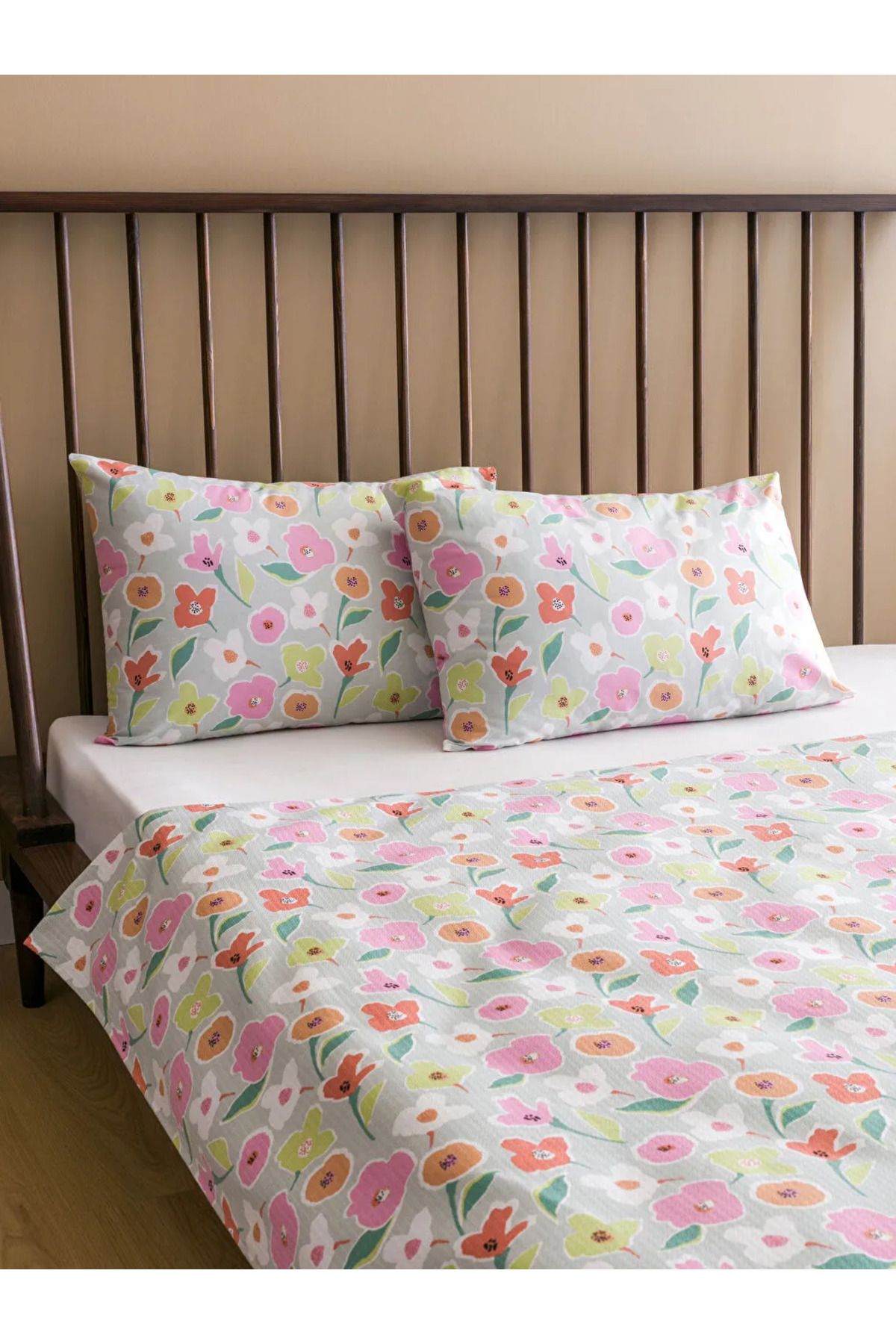 LC Waikiki-Lcw Home Mixed Flower Printed Double Pique Set 3