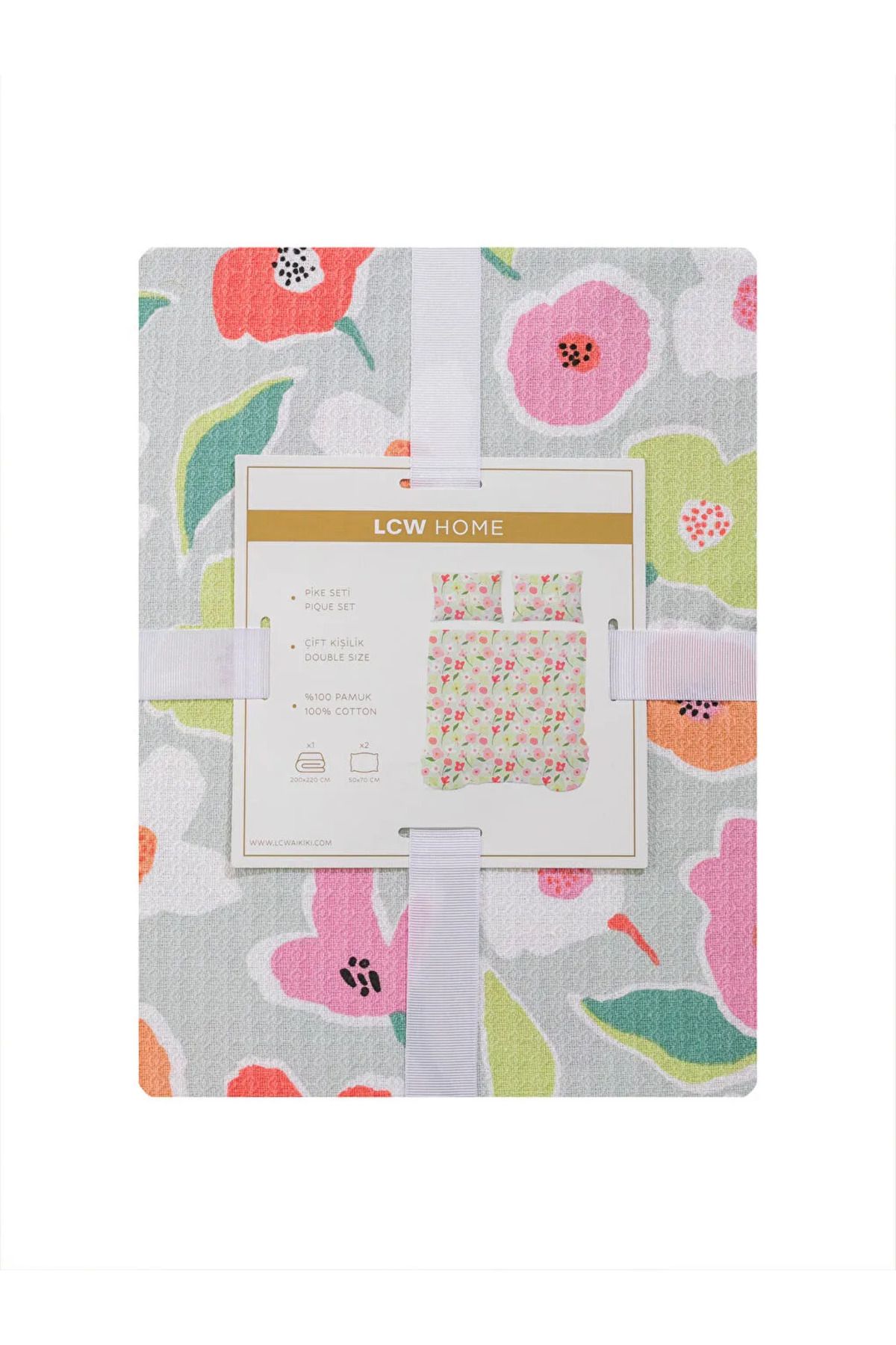 LC Waikiki-Lcw Home Mixed Flower Printed Double Pique Set 7