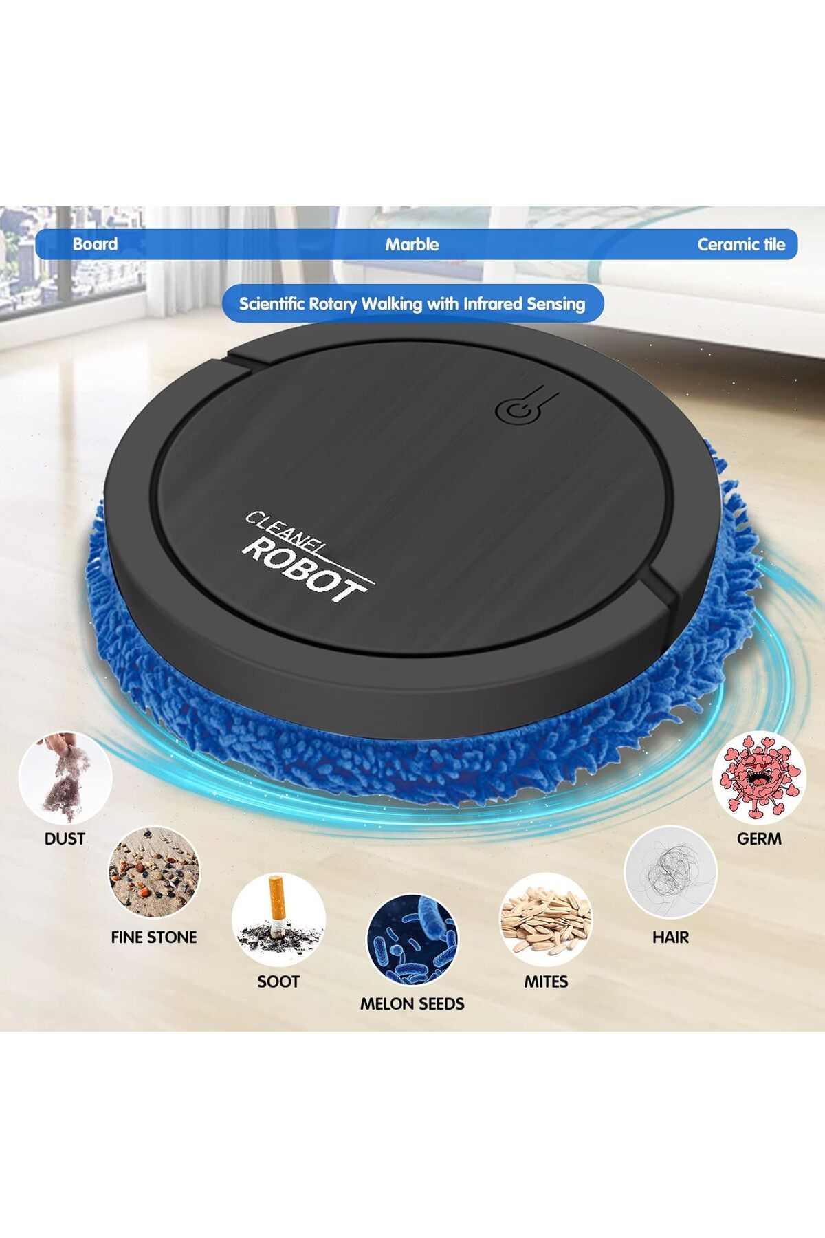 vgt-Robot Vacuum Cleaner with Mopping Function, 3D Obstacle Detection, 1