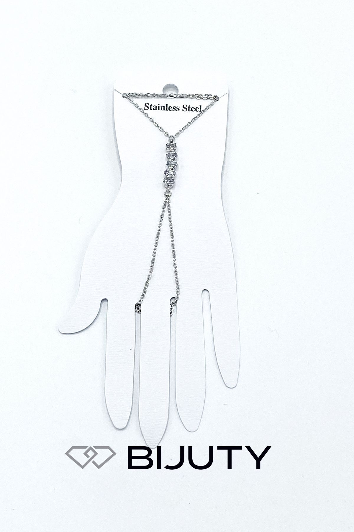 Bijuty-Row Stone Model and Olive Branch Model Steel Shahmeran Gold and Silver Color Set of 4 2