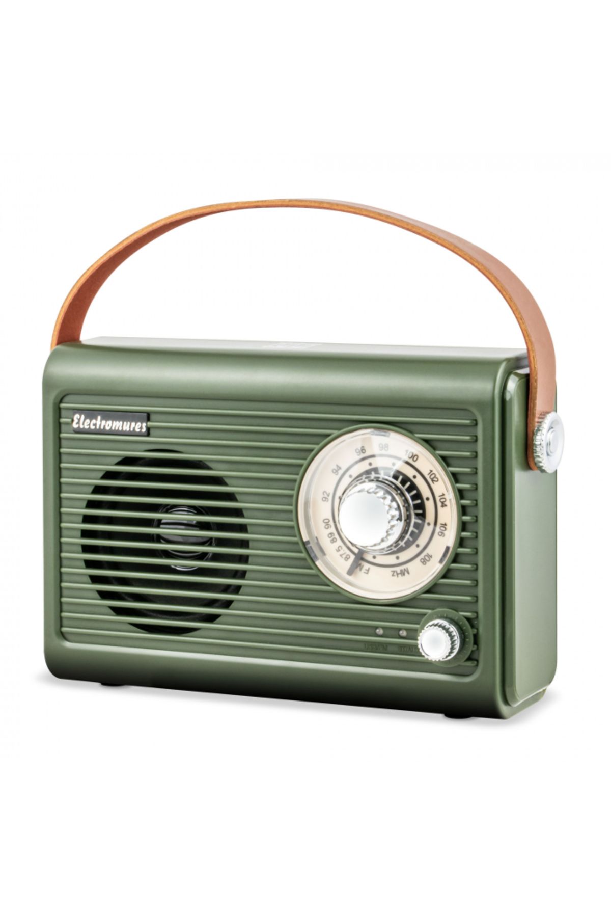 Electromures-Retro Radio with Bluetooth Speaker EM 1005 GREEN, 1500 mAh, 6 Hours Runtime 1